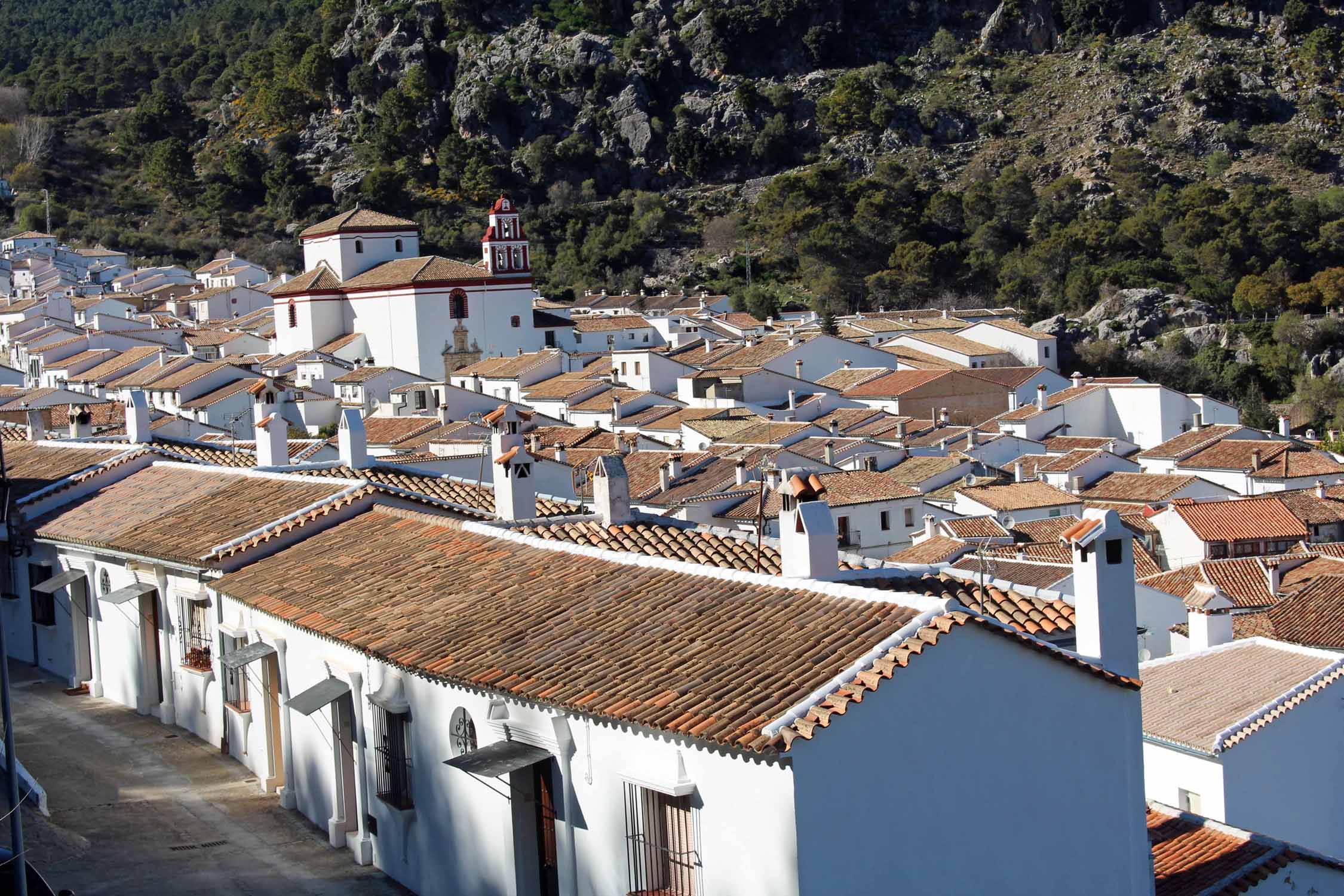 Grazalema, village blanc, Andalousie