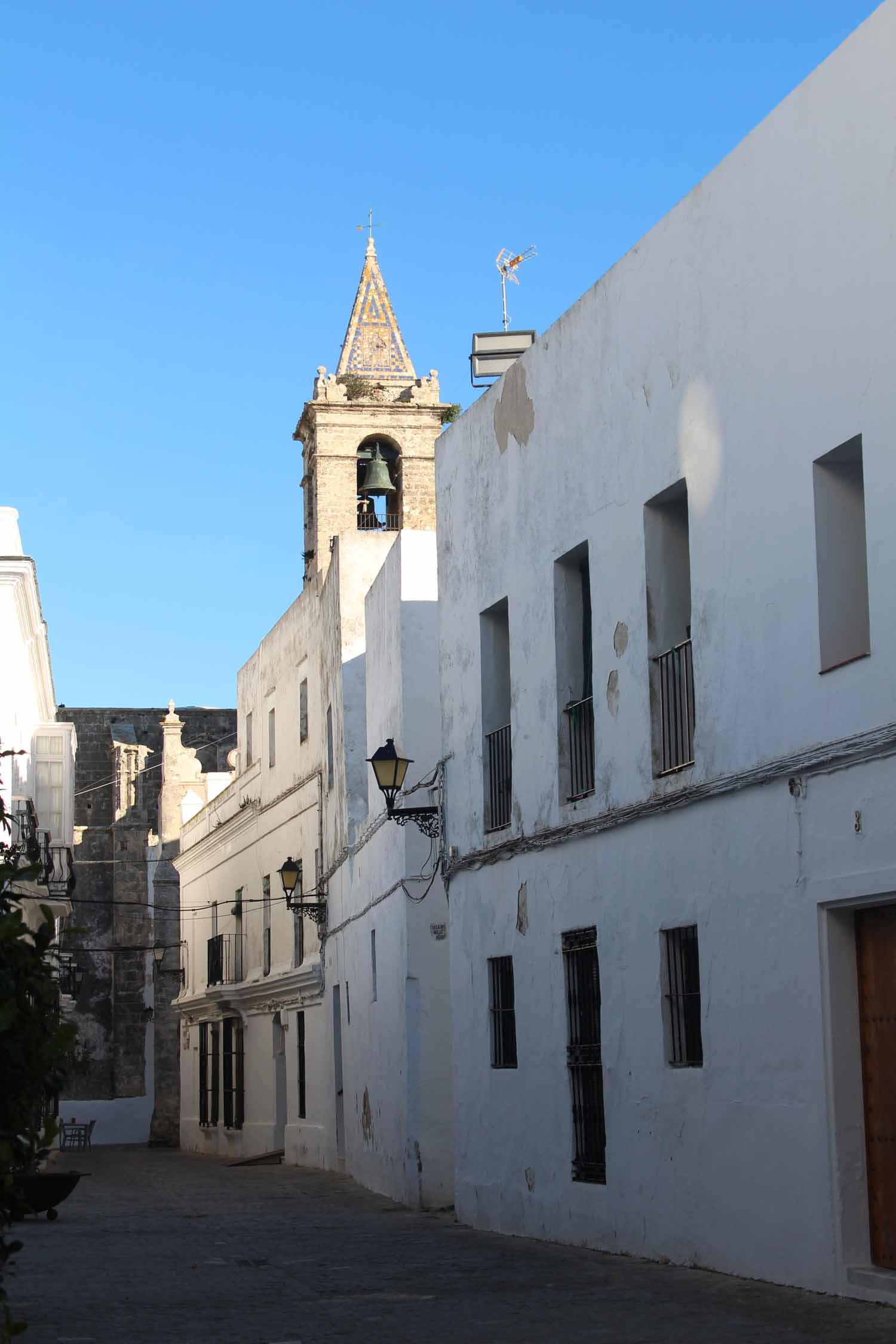 Vejer de la Frontera, église Divino Salvador, maisons blanches