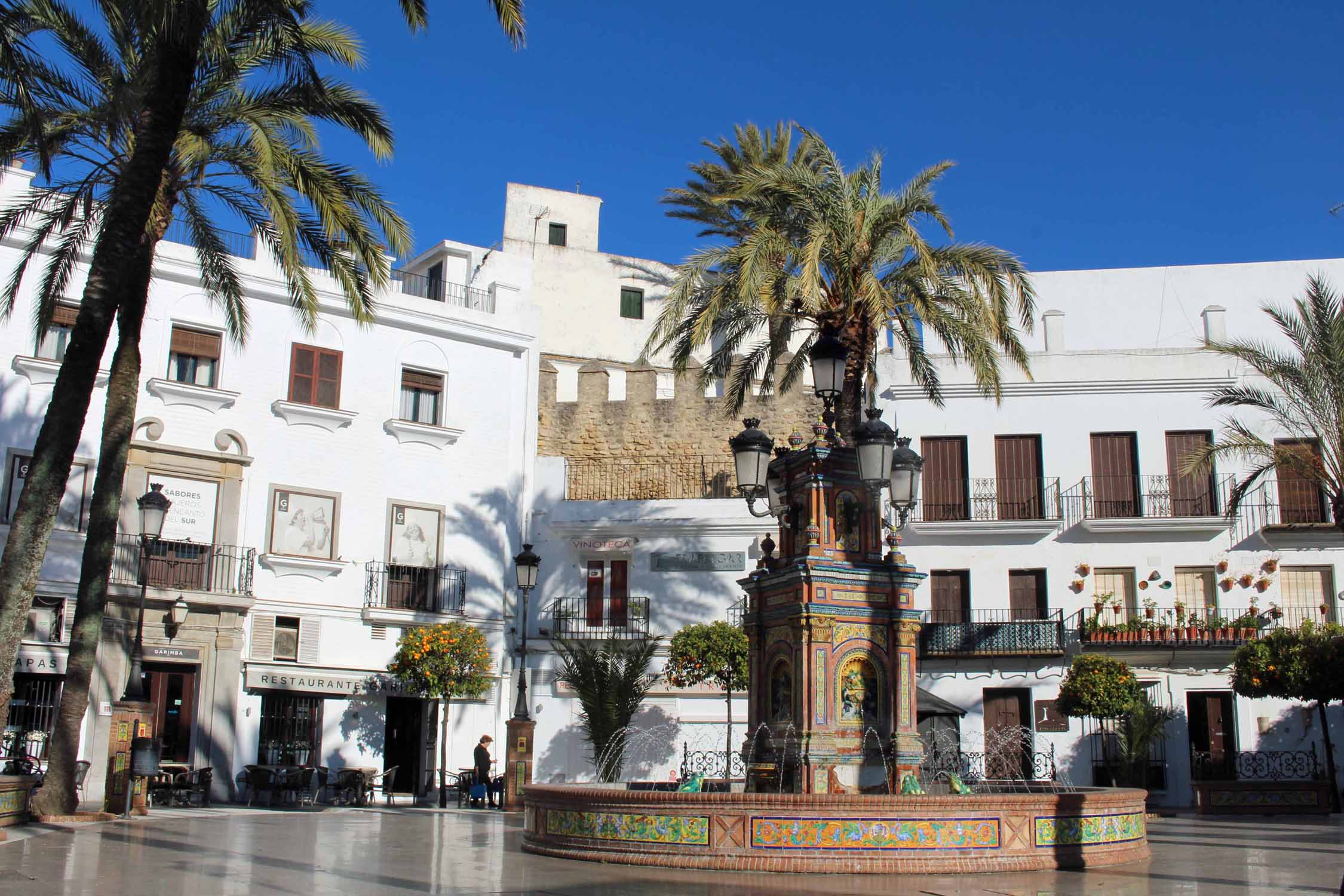 Vejer de la Frontera, place d'Espagne