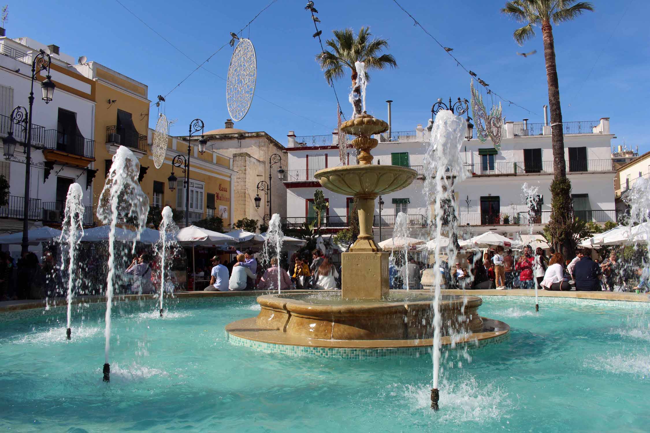 Sanlucar de Barrameda, place de Cabildo, fontaine