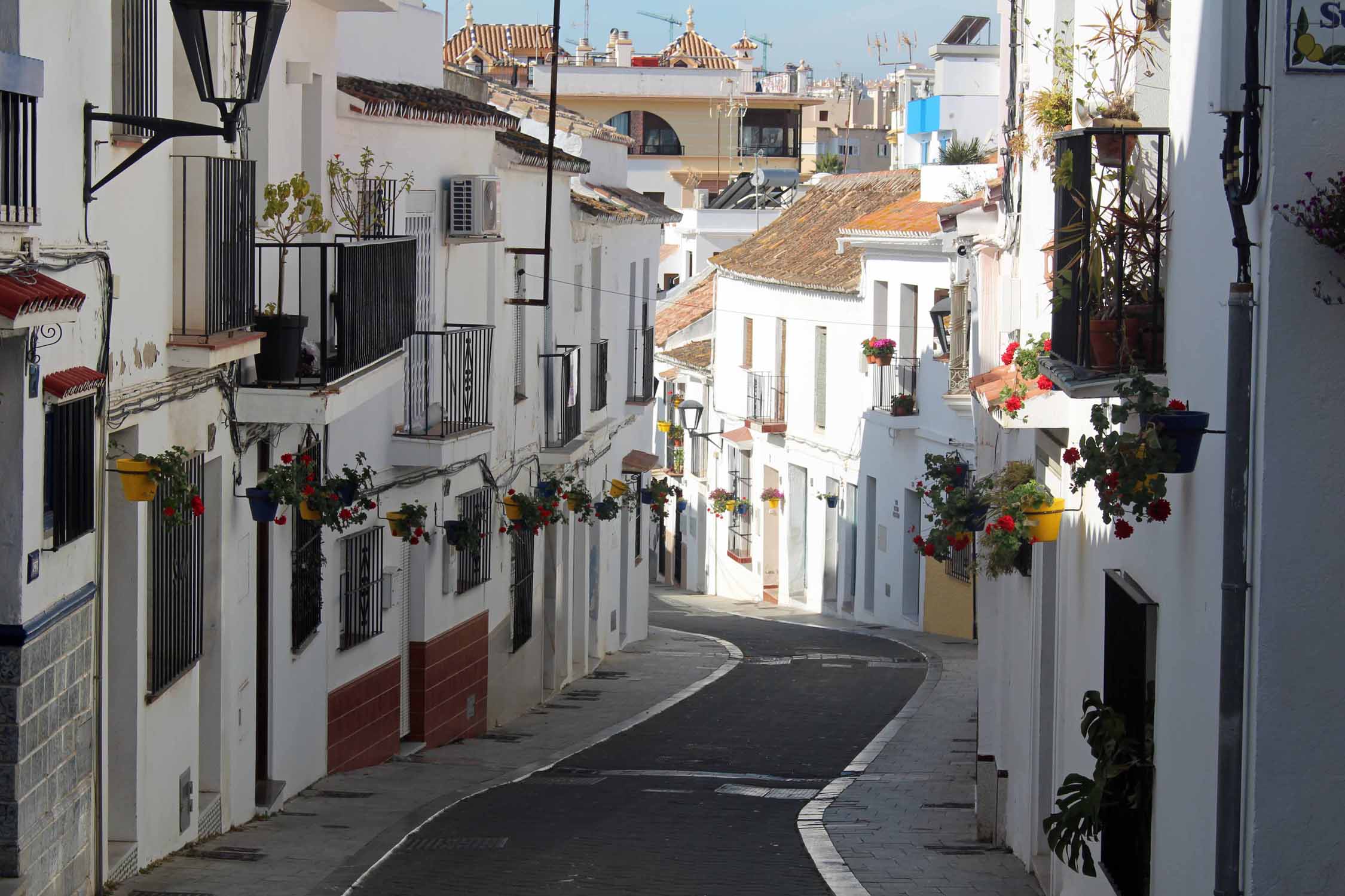 Estepona, maisons blanches