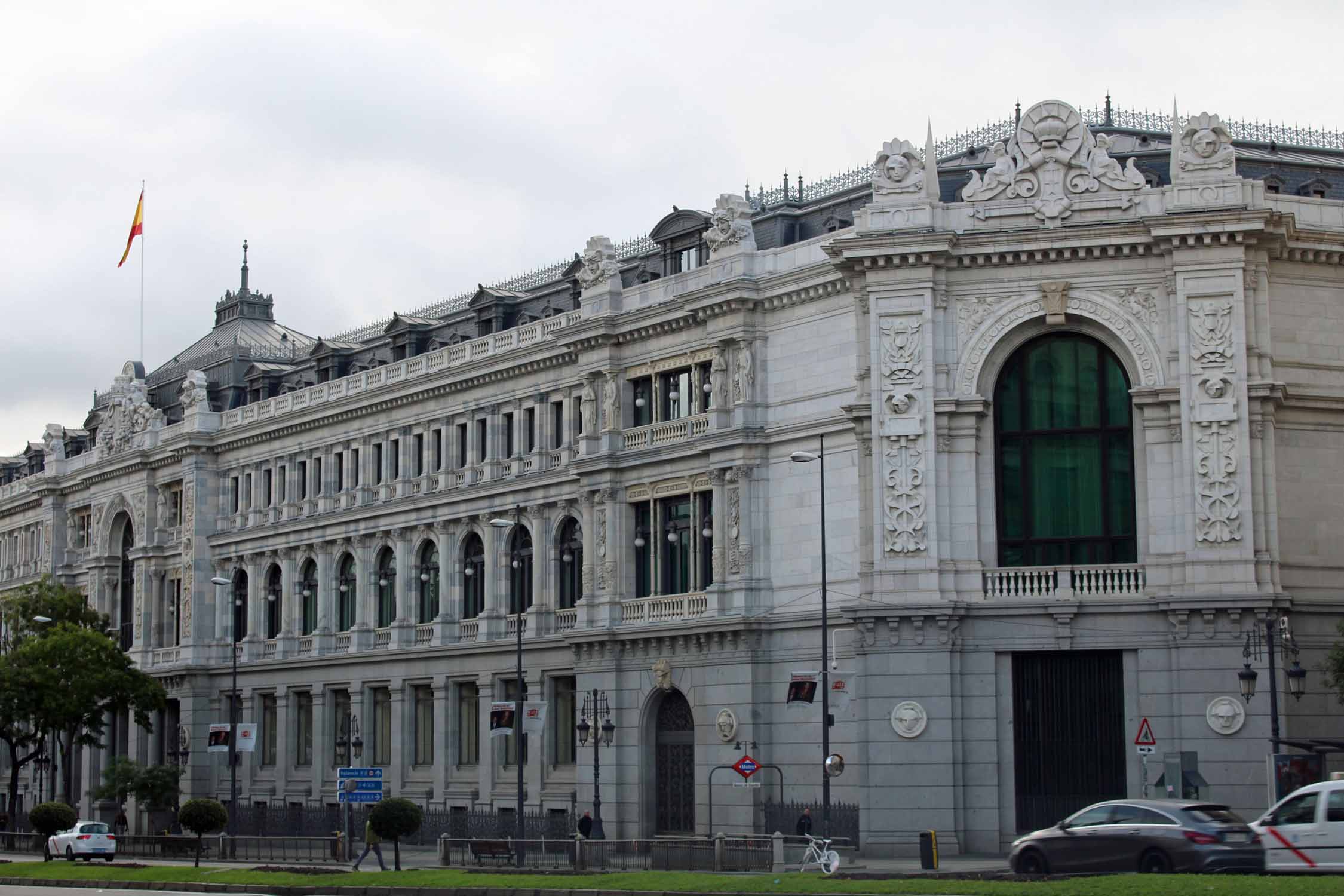 Madrid, bâtiment banque d'Espagne