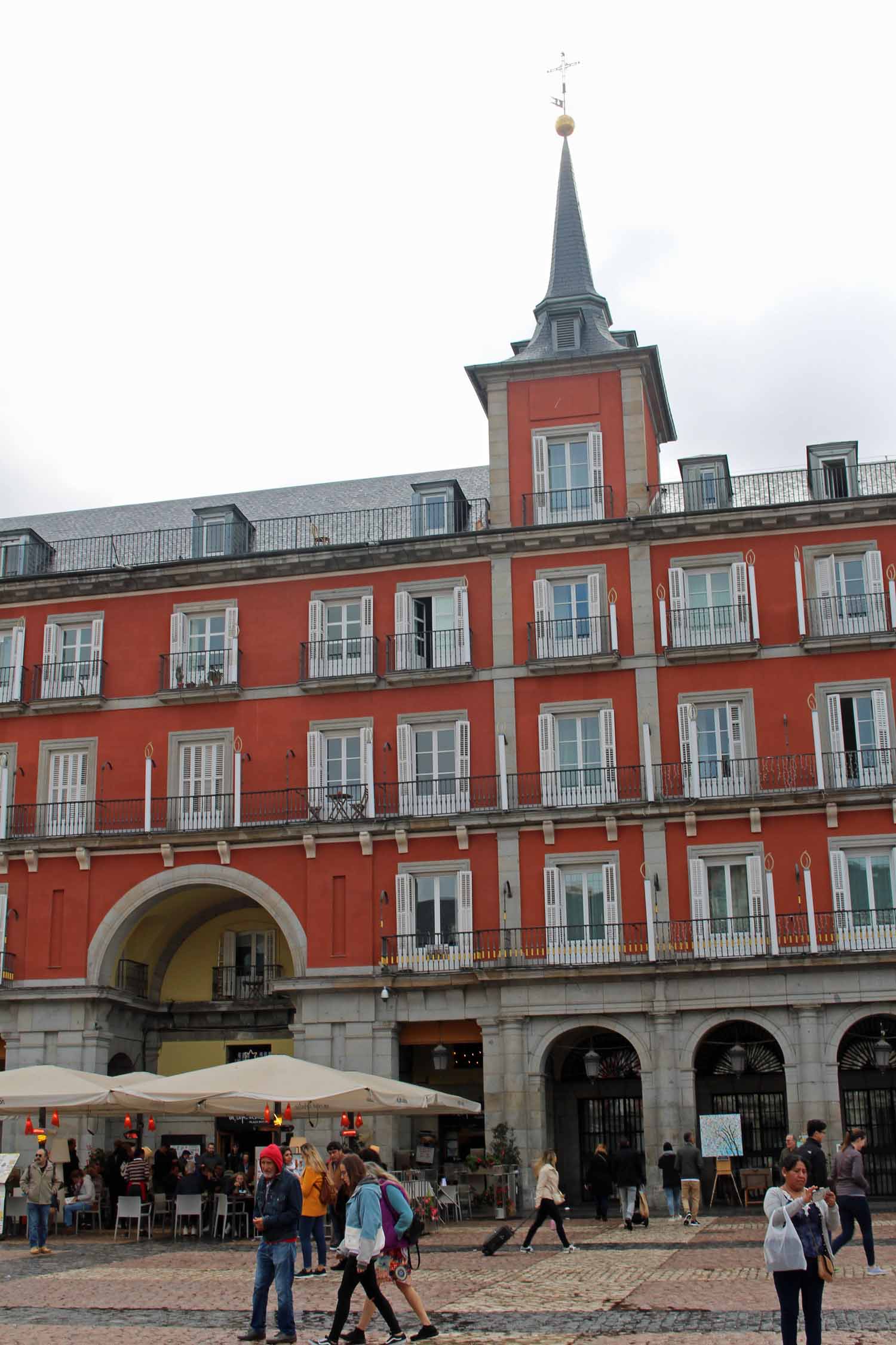 Madrid, façade Plaza Major