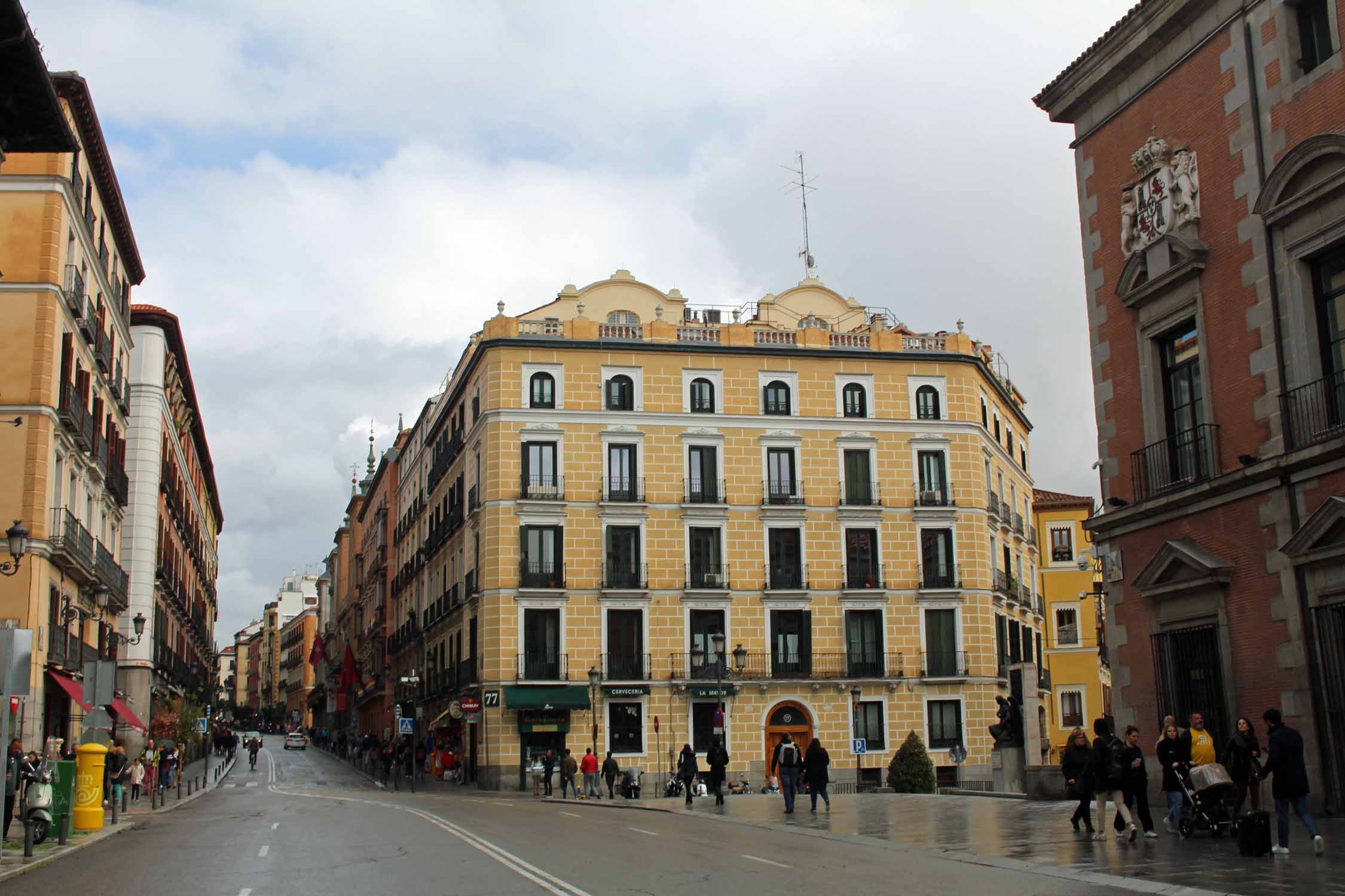 Madrid, bâtiment Calle Mayor