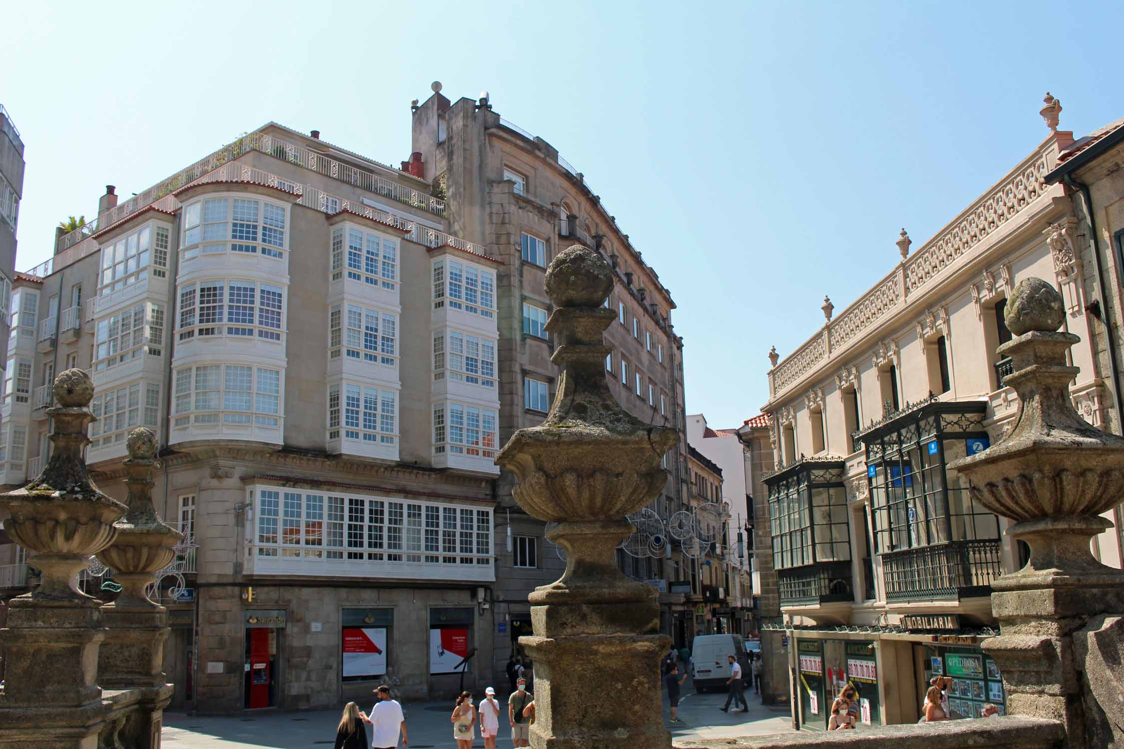 Pontevedra, place de Peregrina