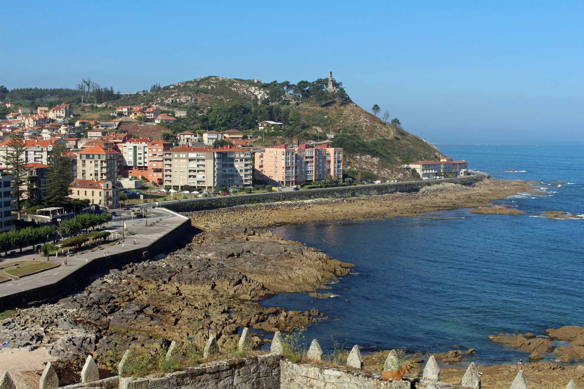 Baiona, forteresse, bord de mer