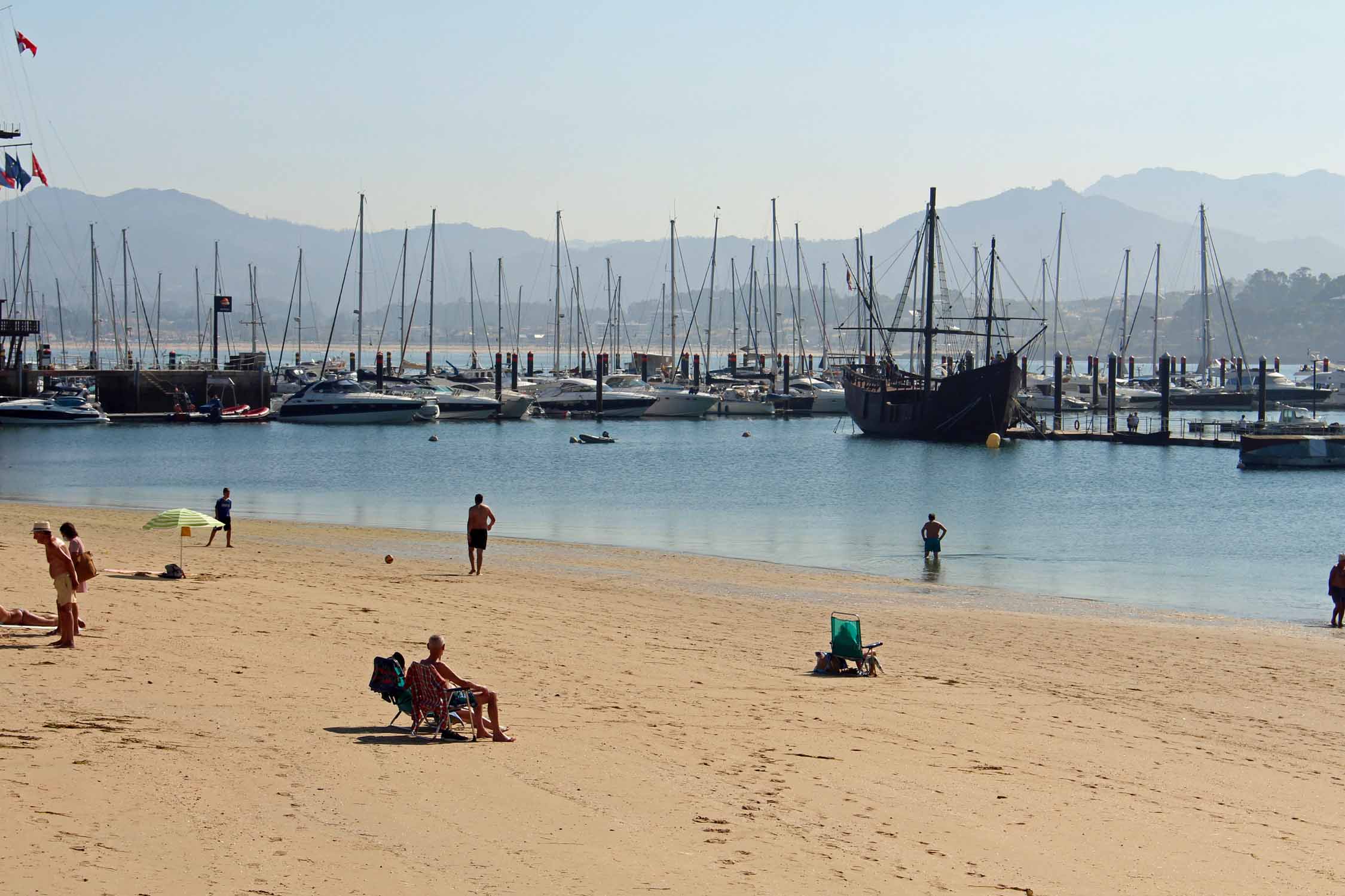 Galice, Baiona, plage