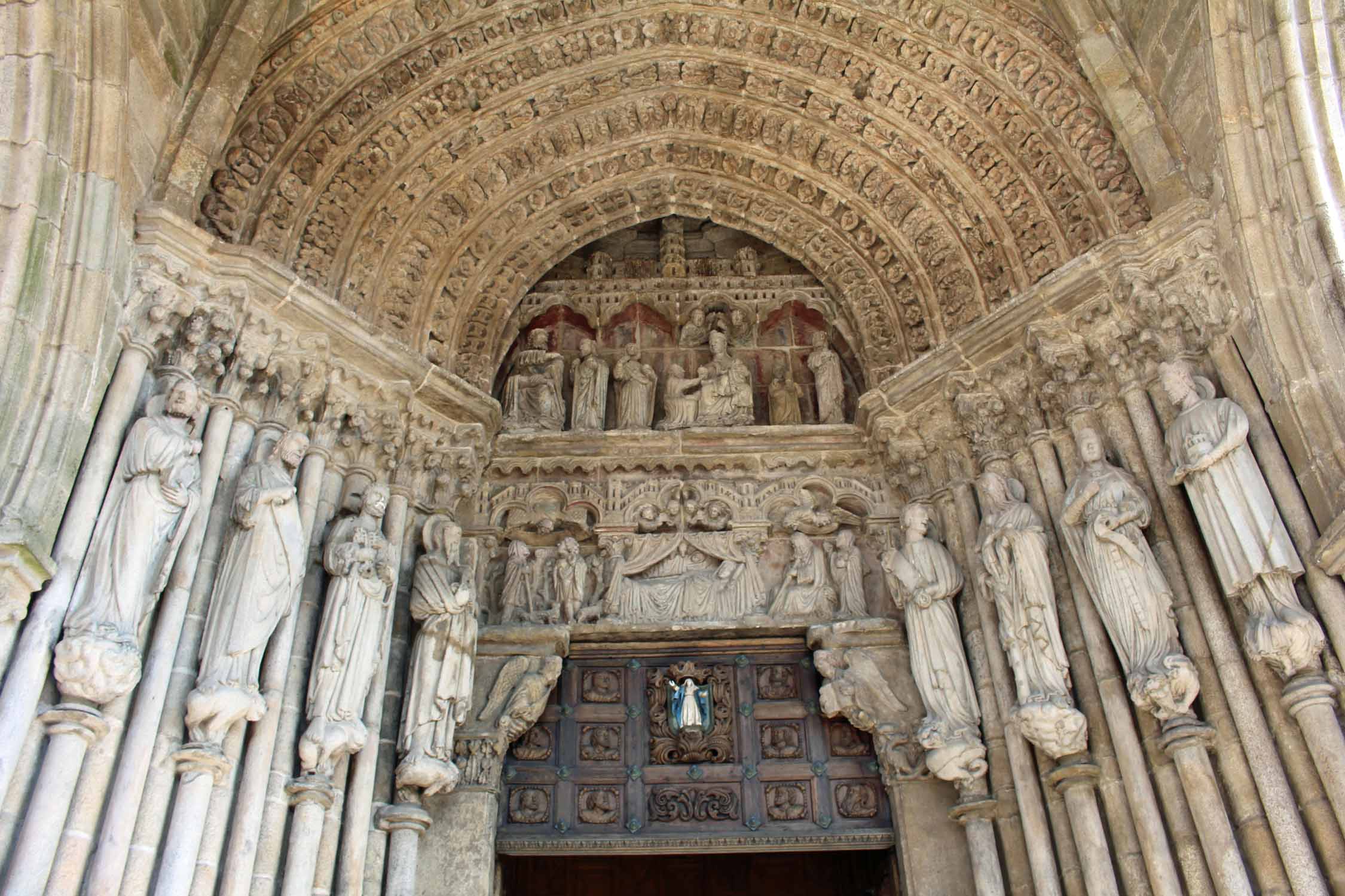 Galice, Tui, cathédrale Santa Maria, tympan
