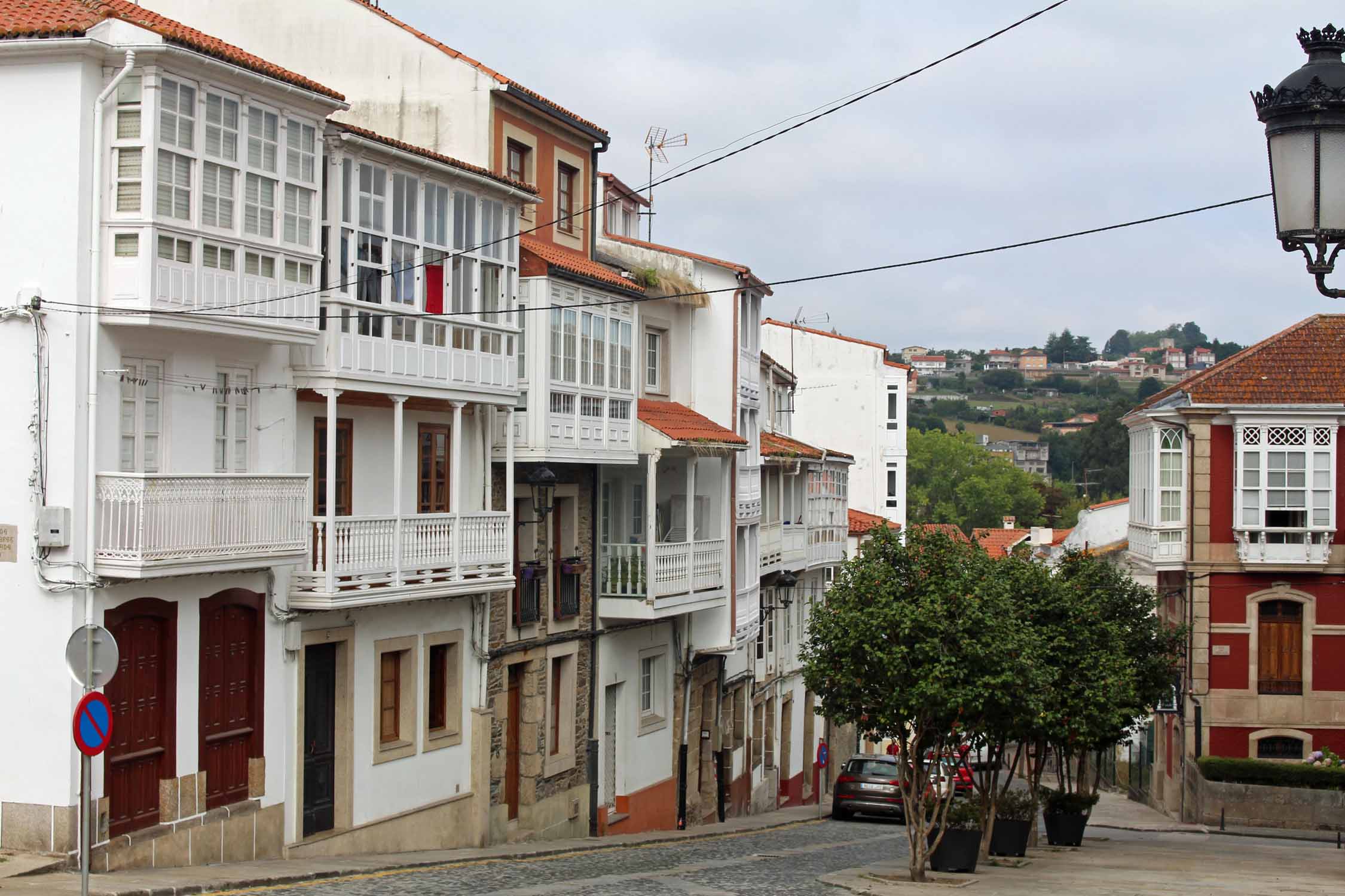 Betanzos, maisons typiques, galerias