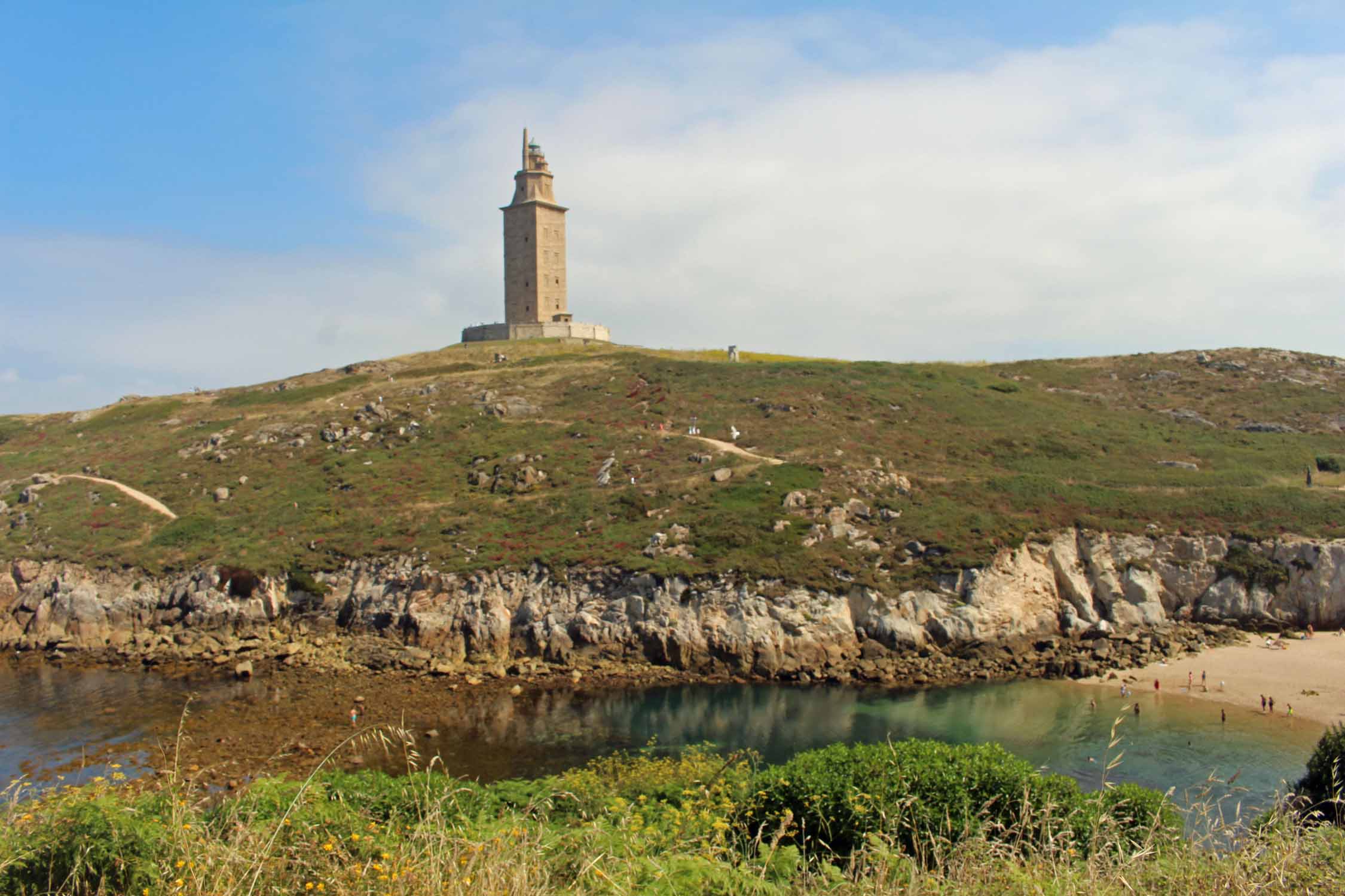 La Corogne, tour d'Hercule paysage