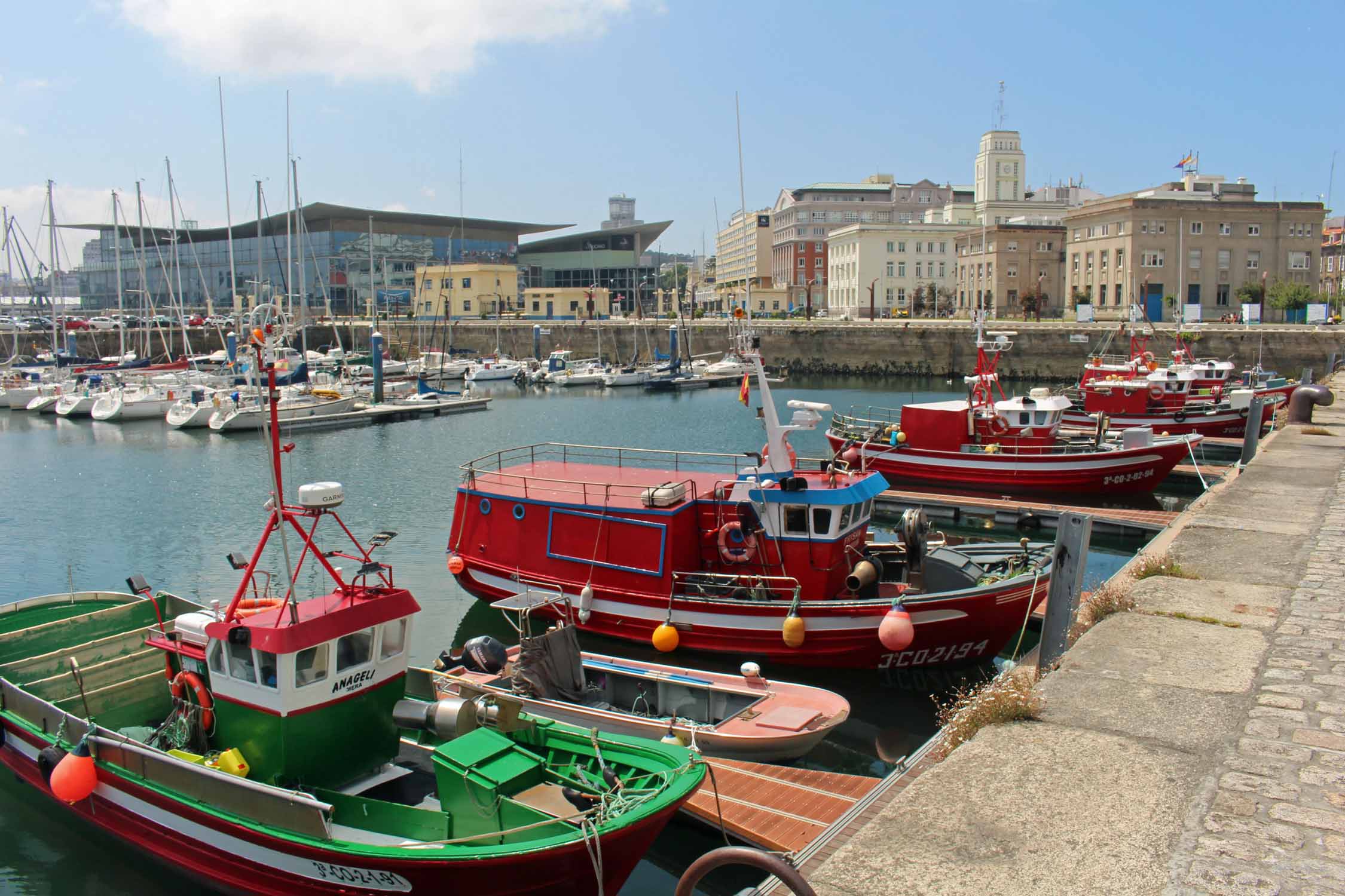 La Corogne, bateaux de pêche