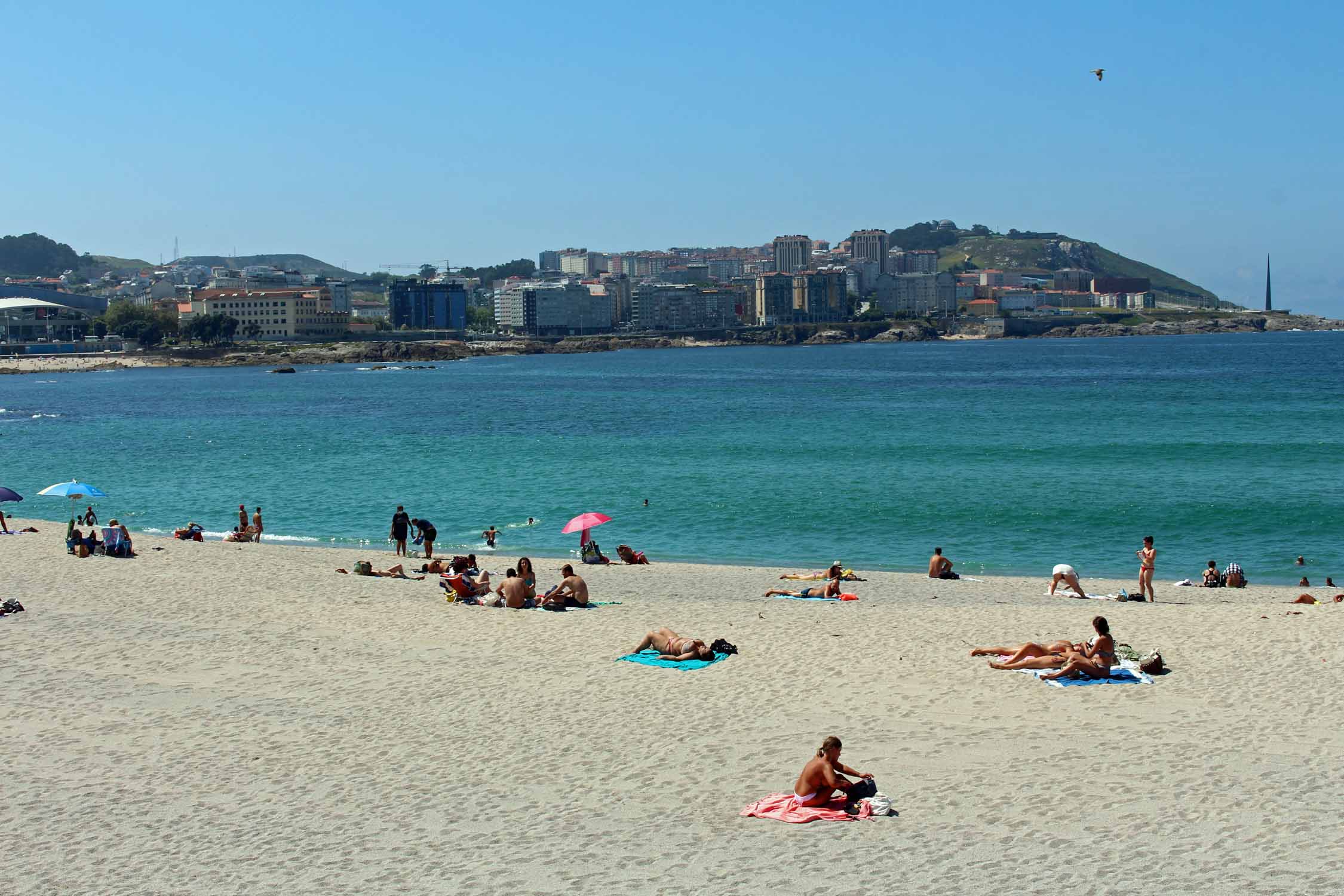 La Corogne, plage de Orzán