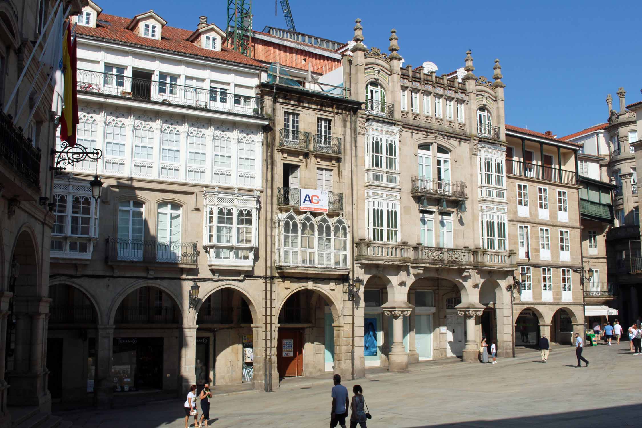 Galice, Ourense, plaza Mayor