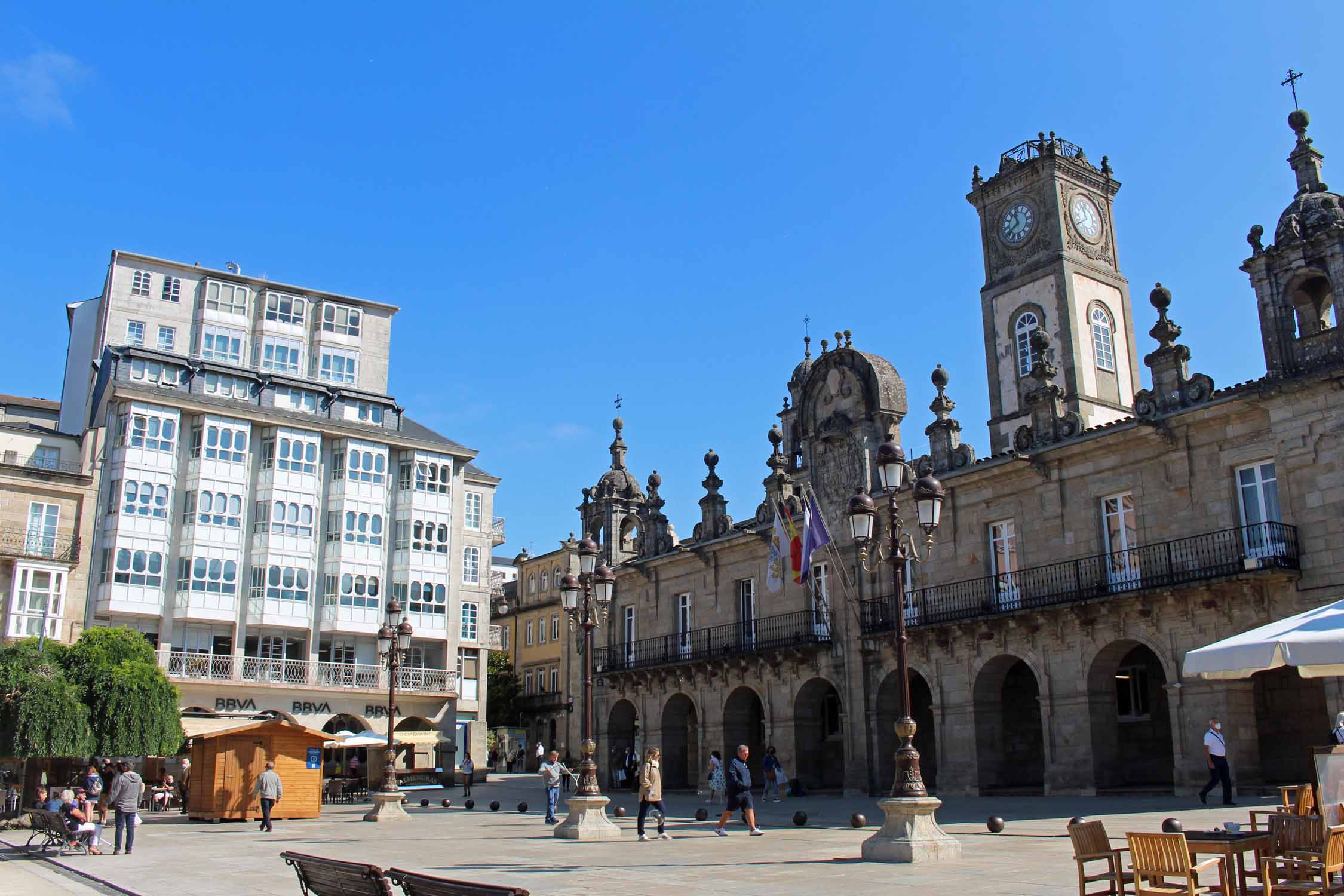 Lugo, place principale, hôtel de ville