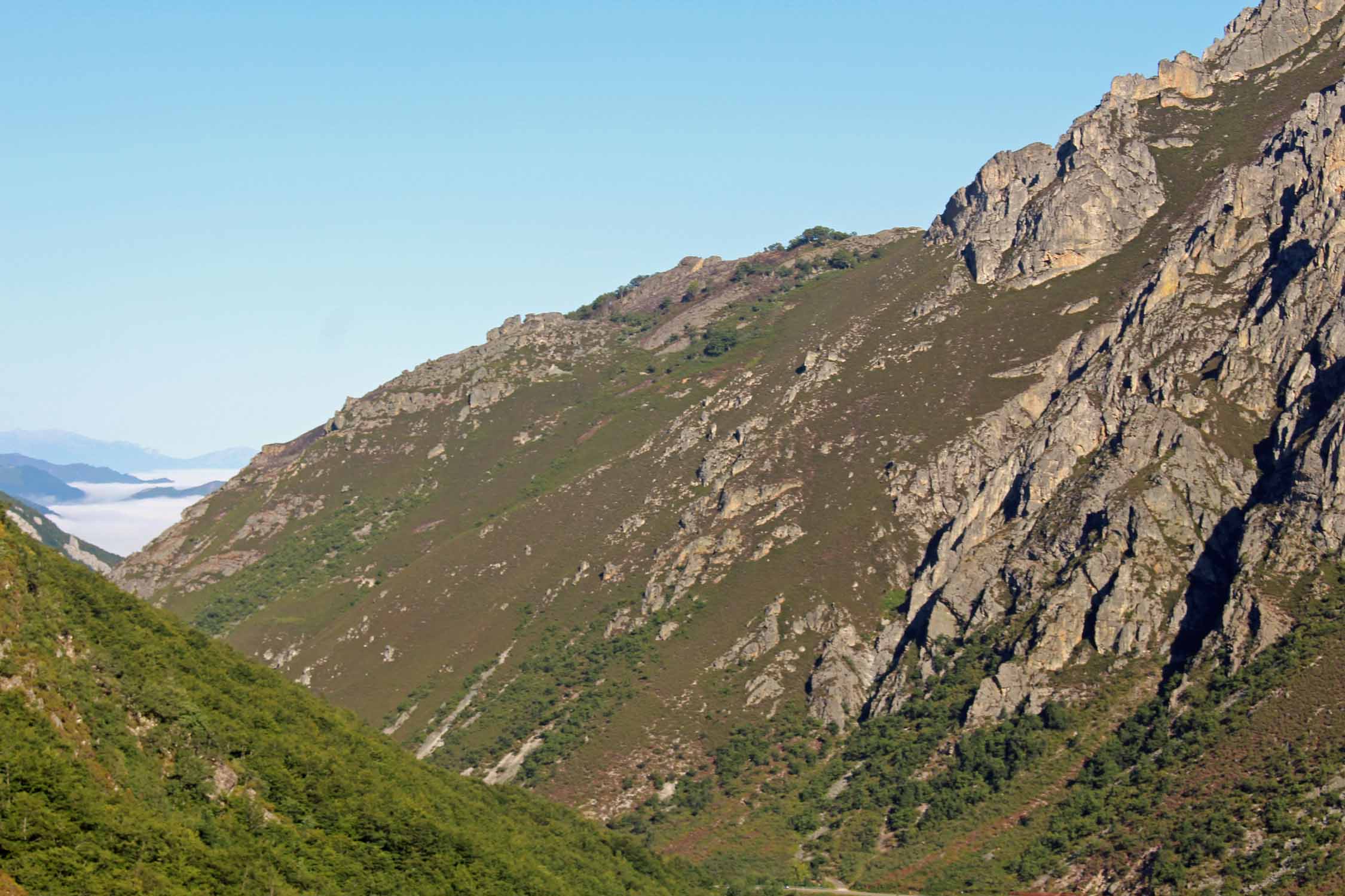 Col de San Isidro, paysage