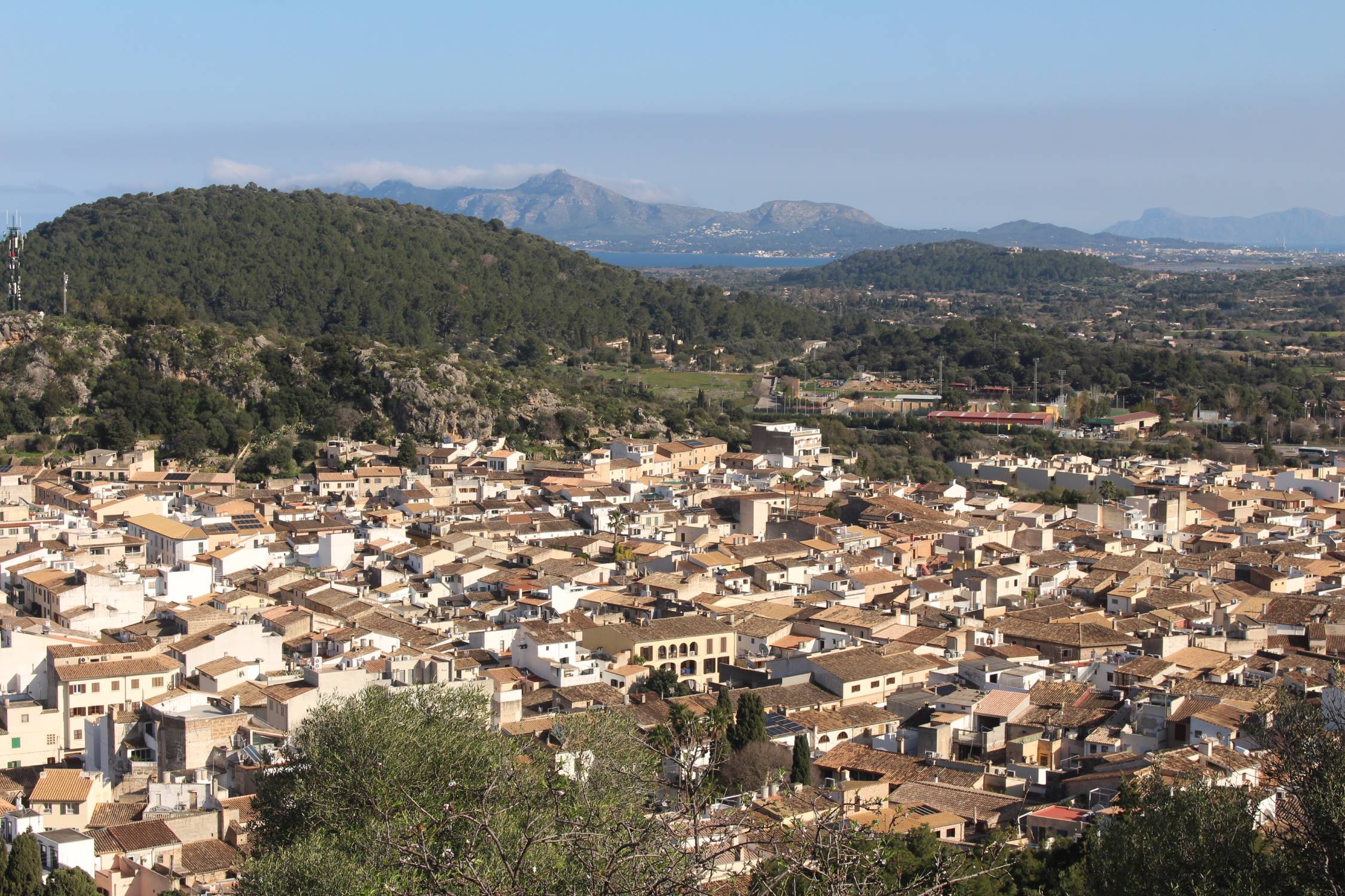 Majorque, Pollença, calvaire, paysage