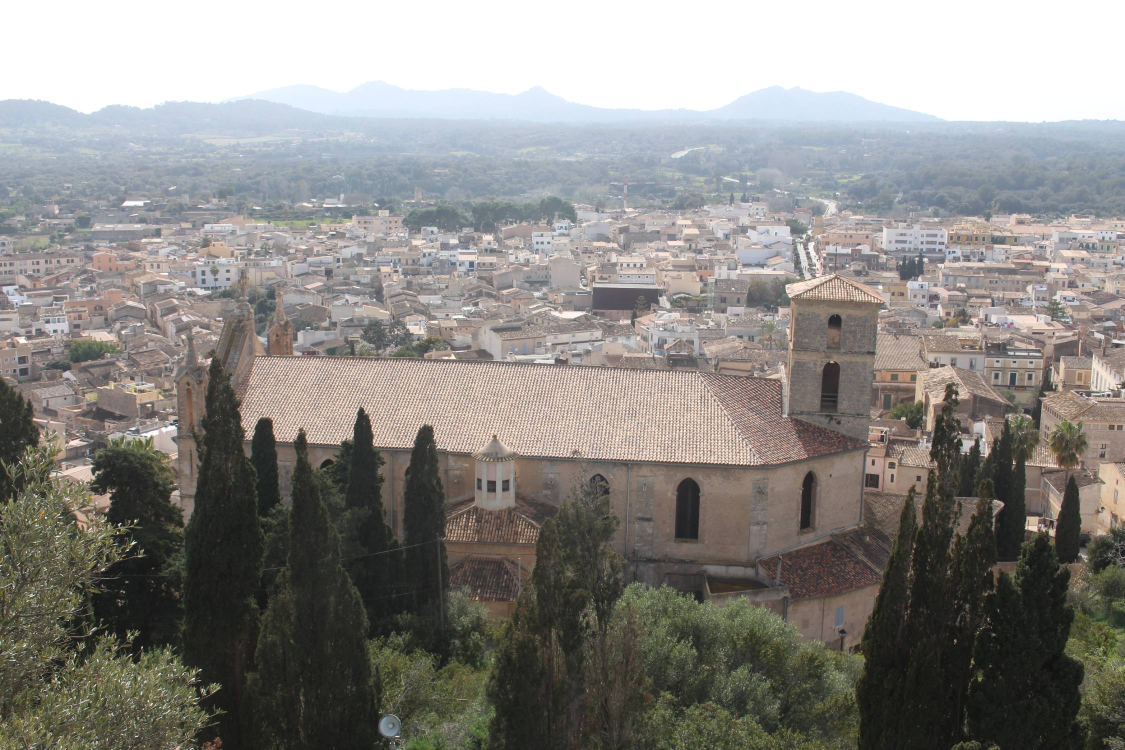 Majorque, Artà, église de la Transfiguración, paysage