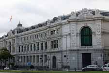 Madrid, b&acirc;timent banque d'Espagne