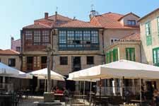 Pontevedra, place de la Le&ntilde;a
