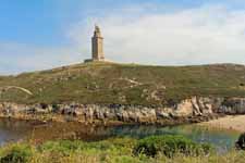 La Corogne, tour d'Hercule paysage