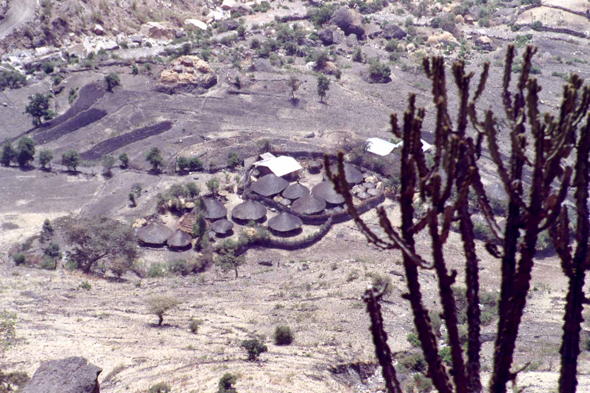 Village, gorges du Nil Bleu