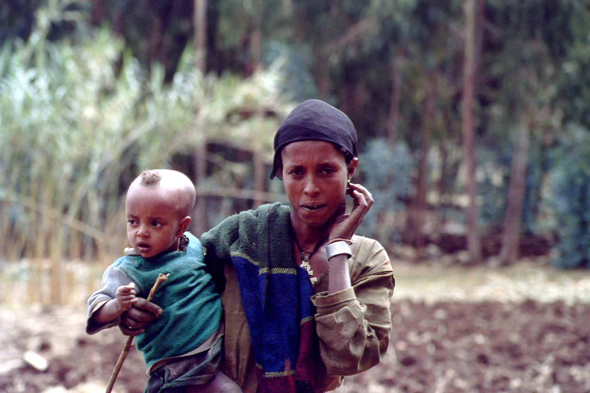 Ethiopienne, enfant, Mont Guna