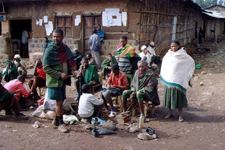 Injibara, cireurs de chaussures