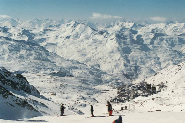 Paysage enneigé à Val Thorens