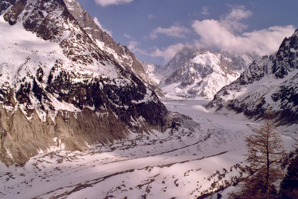 La Mer de Glace près de Chamonix