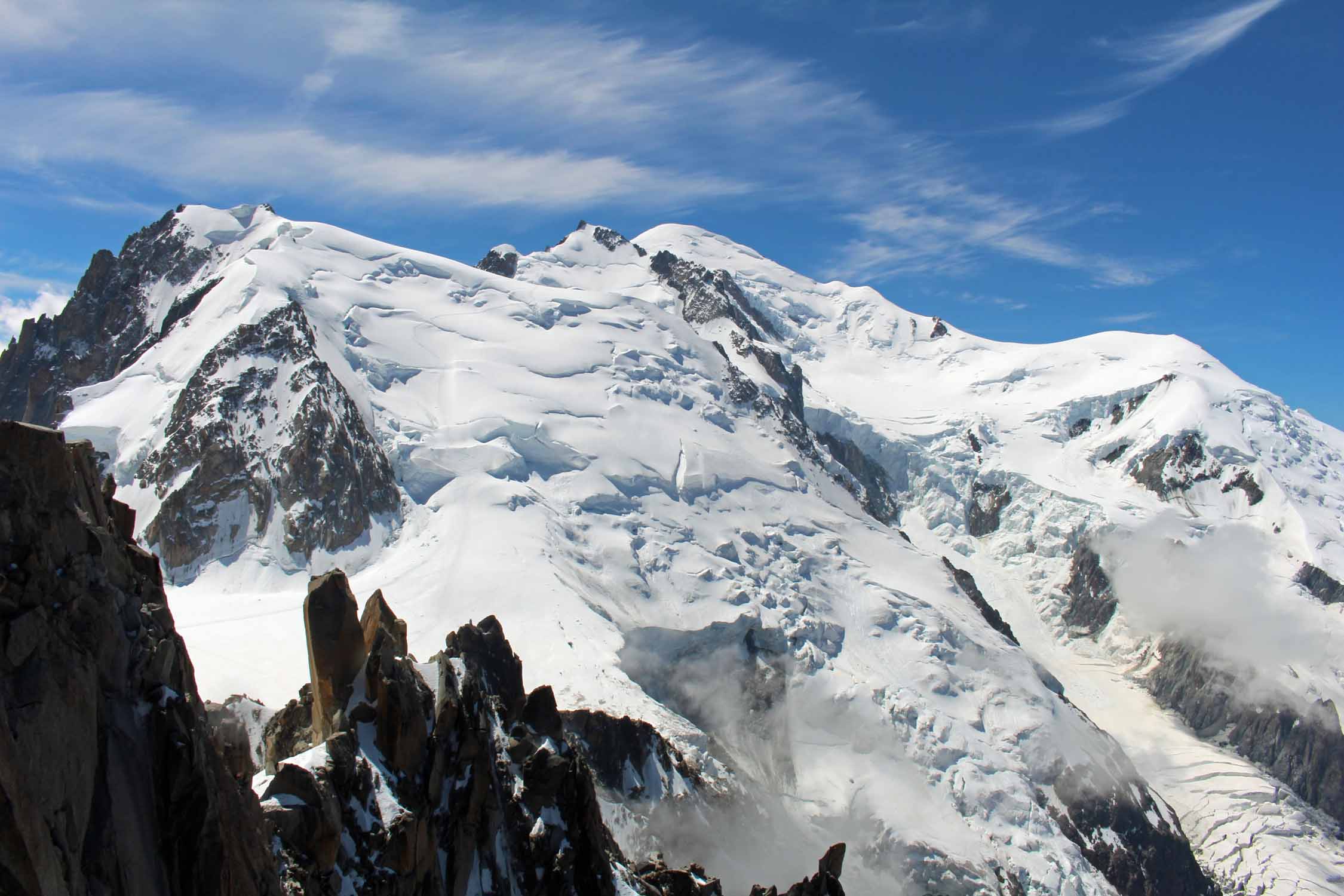 Mont-Blanc vue de la vallée de Chamonix