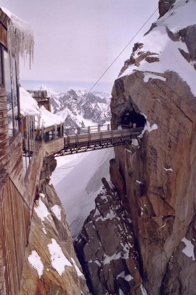 Le téléphérique de l'aiguille du Midi