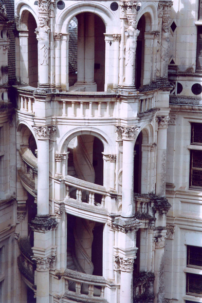 Chambord, escalier