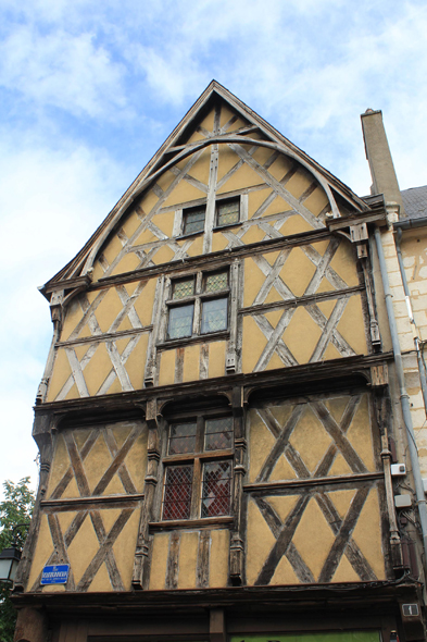 Bourges, maisons à colombages