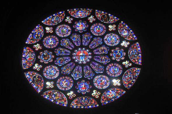 La rosace de la cathédrale de Chartres.