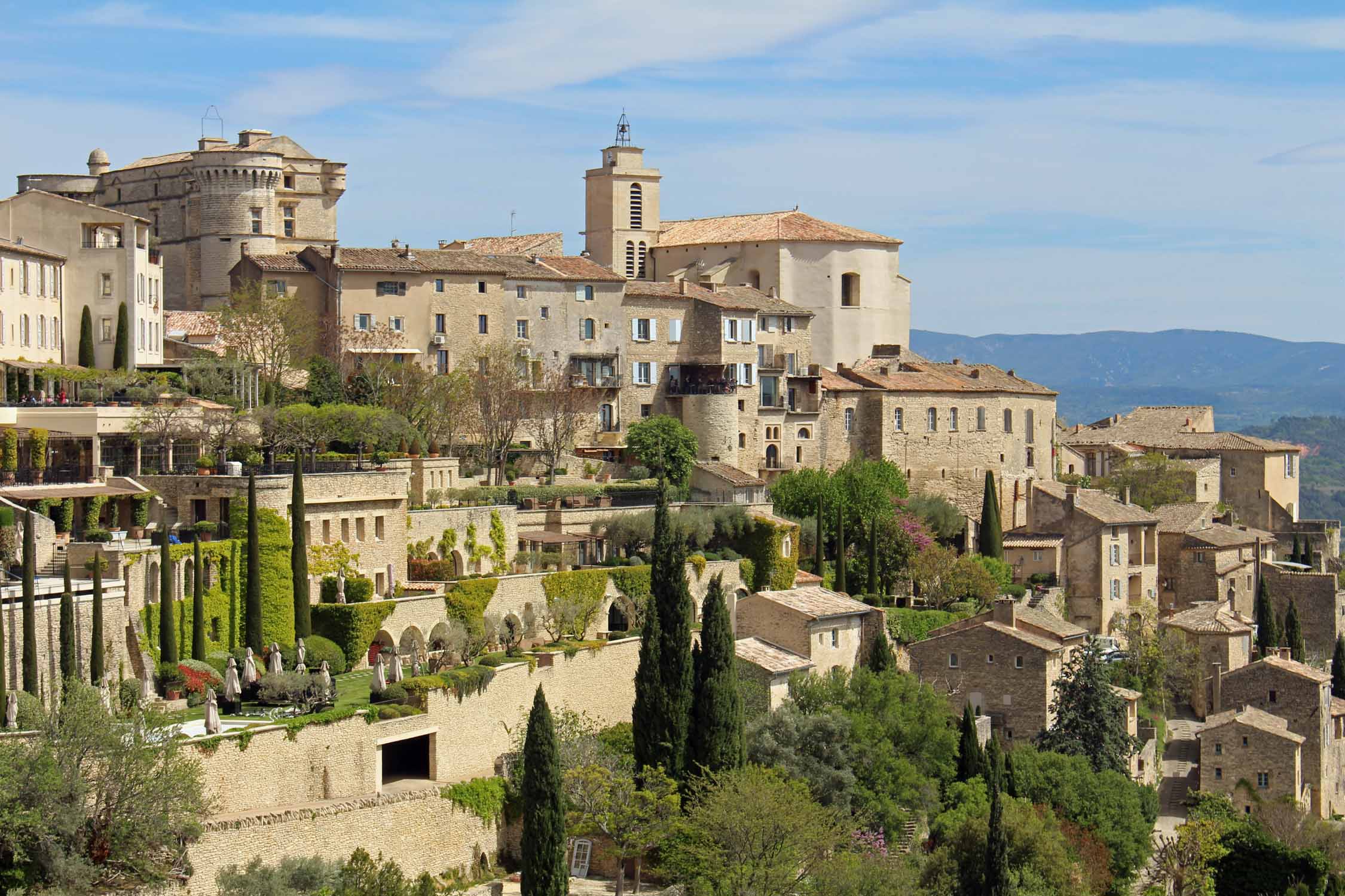 Gordes, terrasse