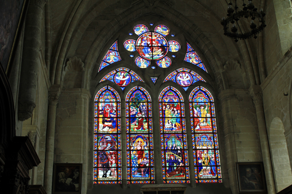 Eglise St-Martin, vitrail, Laon