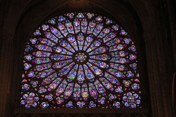 Paris, vitraux, Notre-Dame