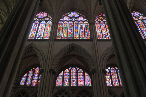 Le Mans, cathédrale St-Julien, vitraux