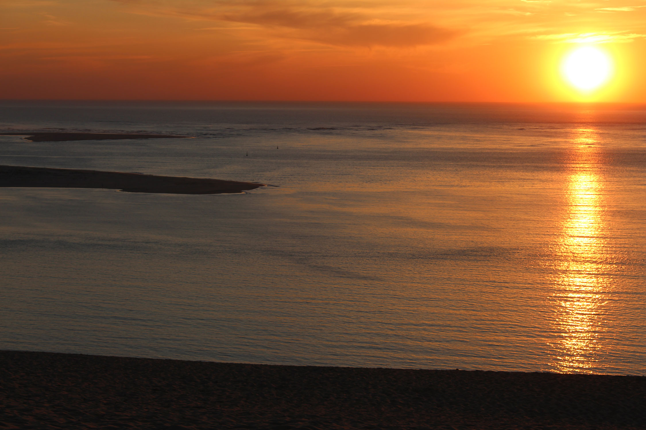 Dune du Pilat, coucher de soleil