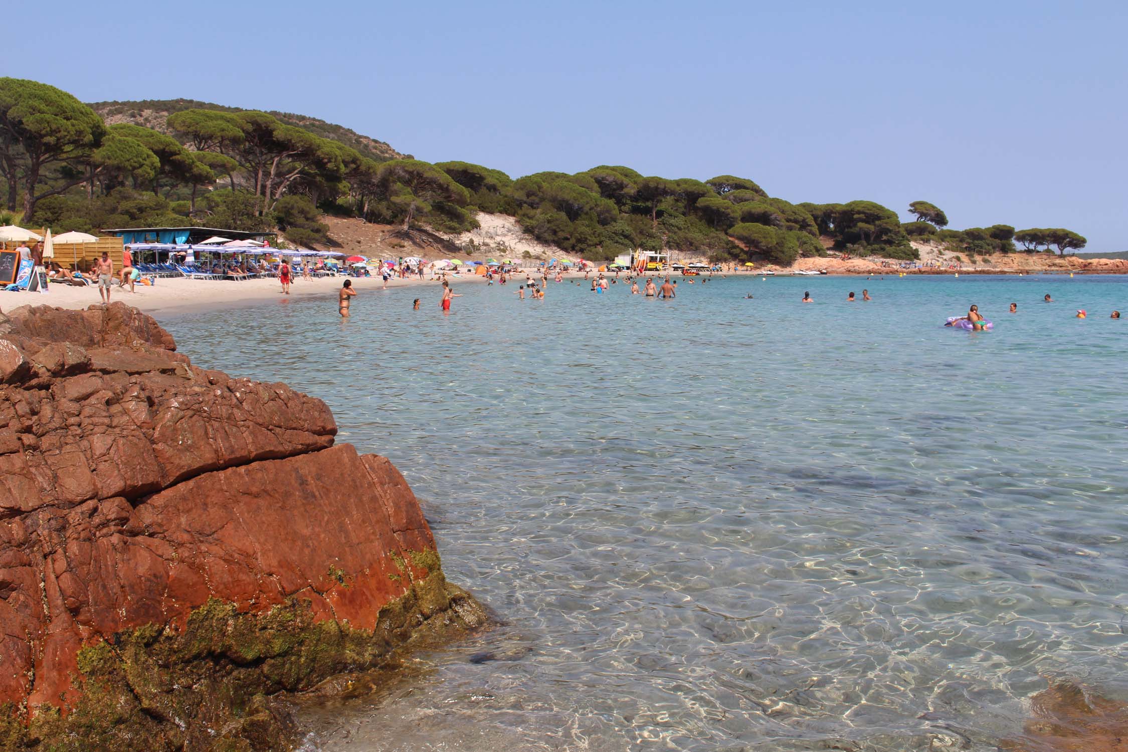 Paysage de la plage de Palombaggia