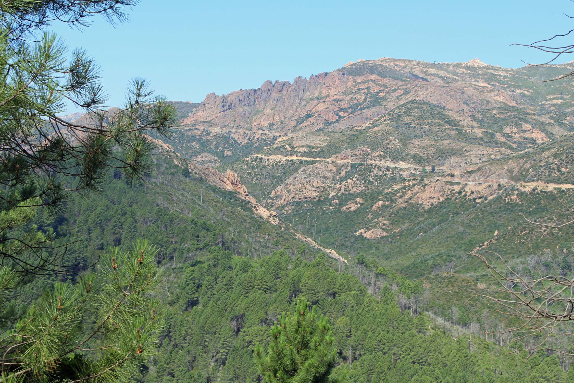 Paysage, col de Tana, Corse