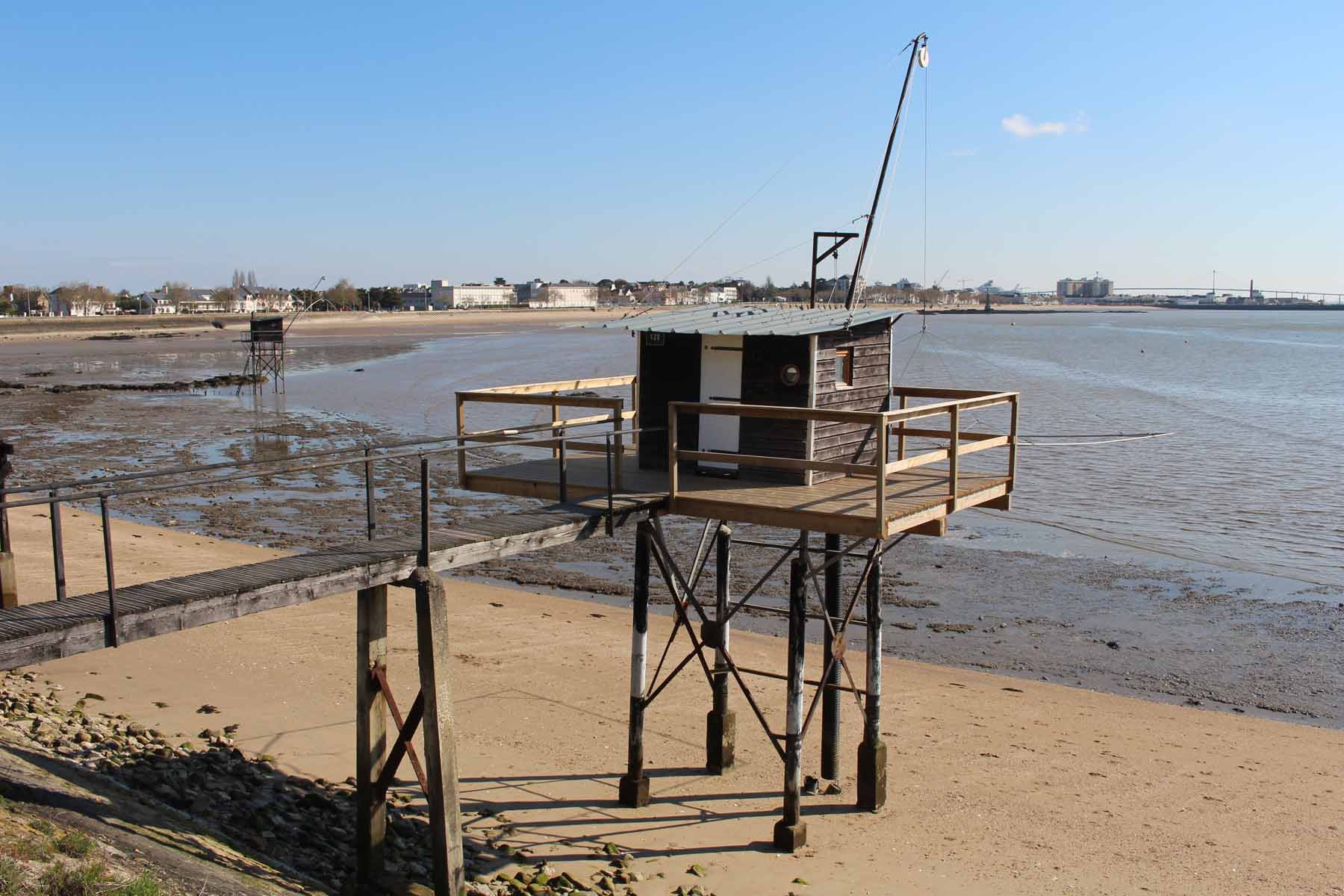 Vue de Saint-Nazaire, carrelet