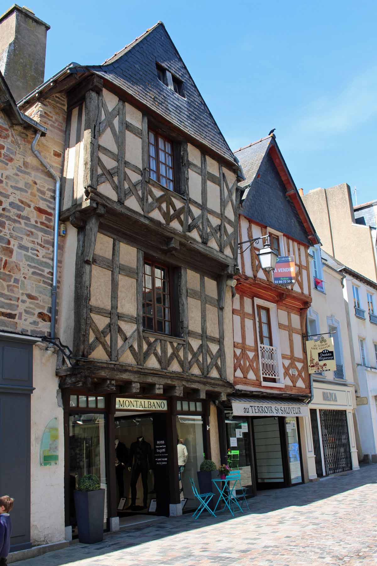 Redon, maison à pans de bois