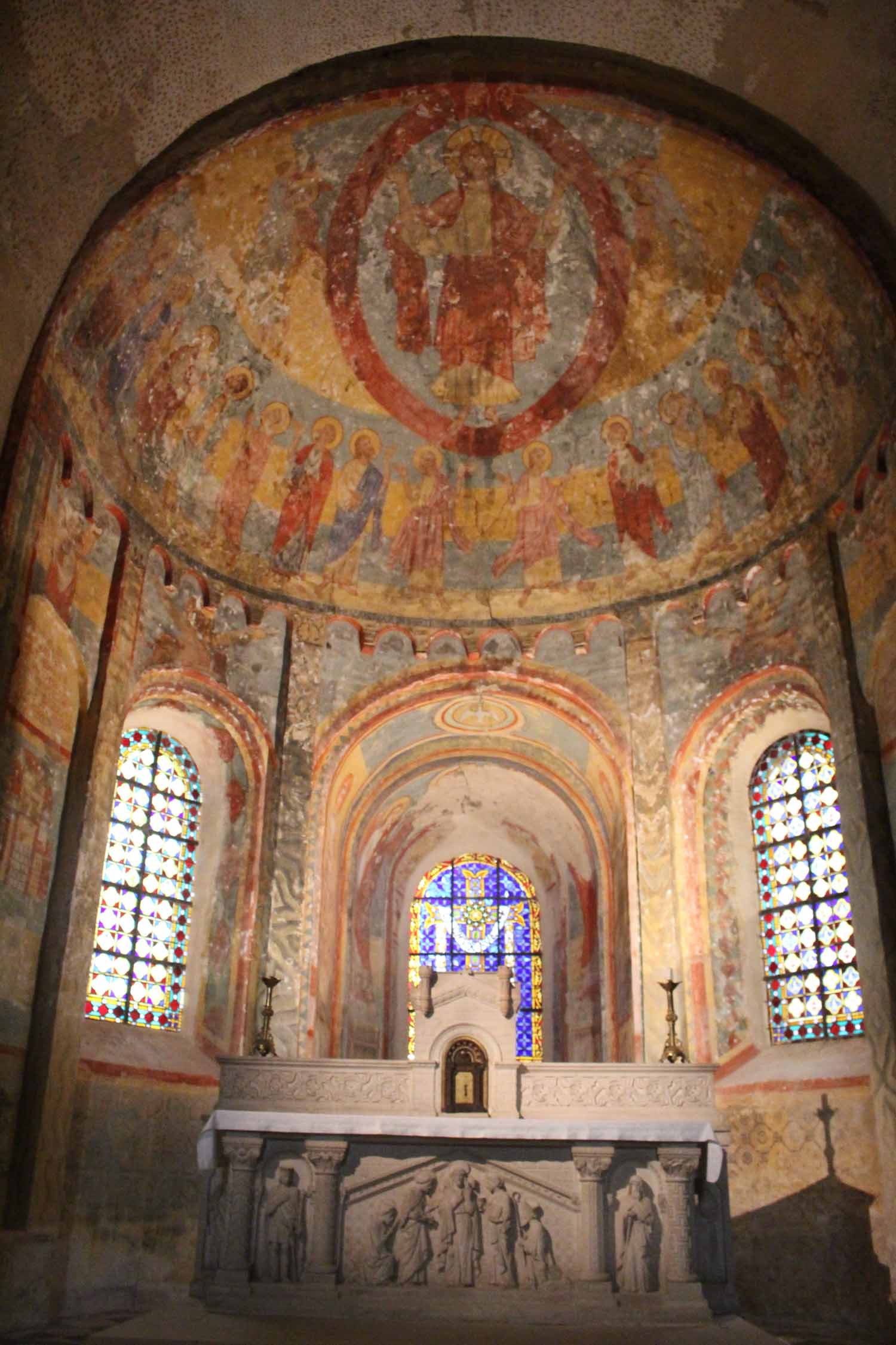 Anzy-le-Duc, église Notre-Dame, fresques