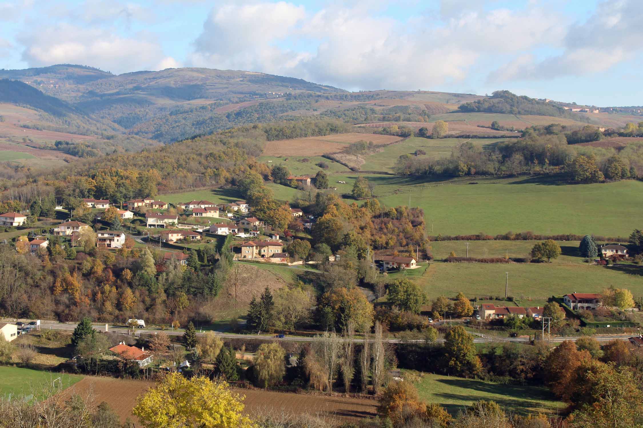 Paysage, vallée d'Azergues