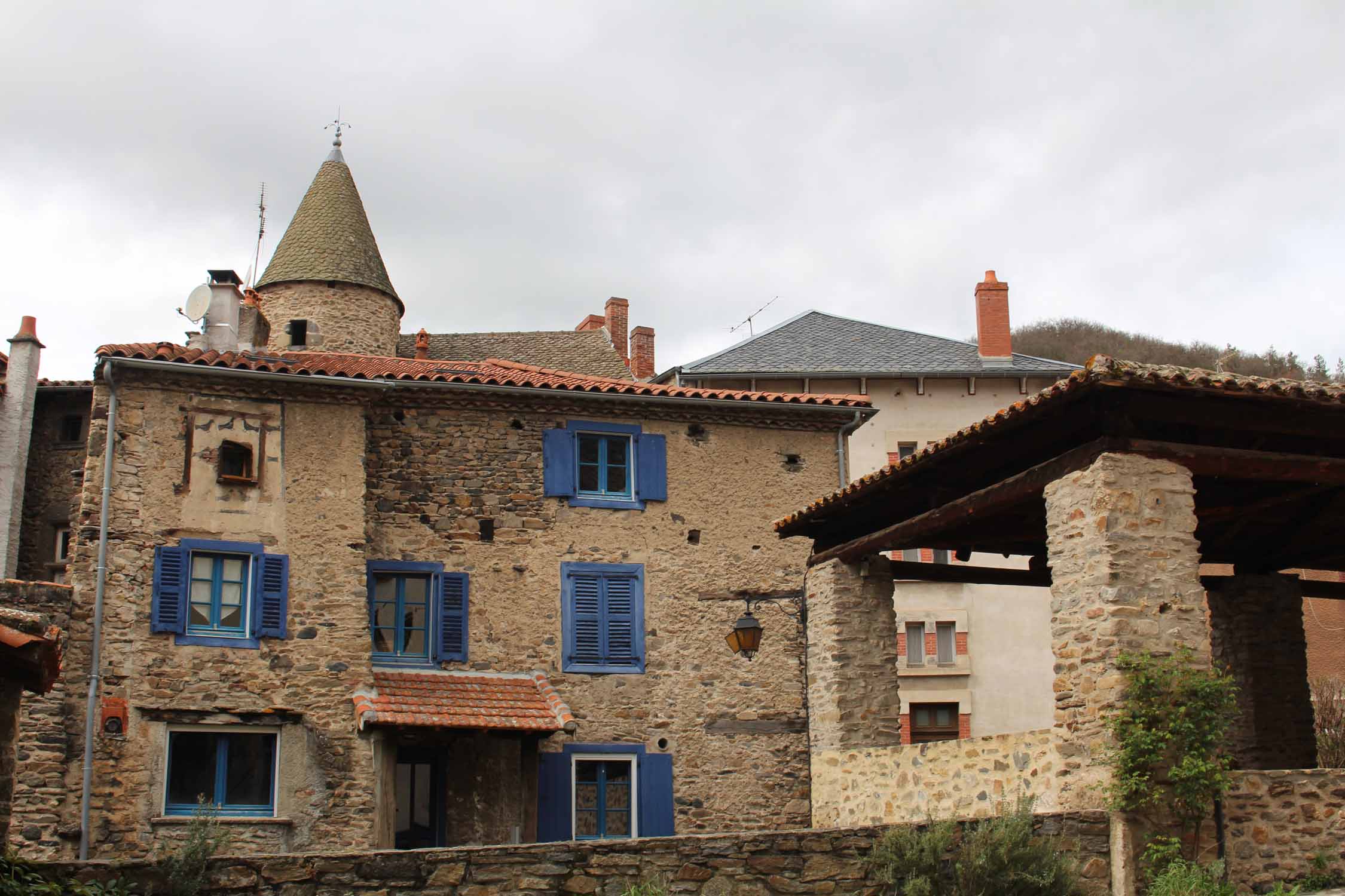 Blesle, Auvergne, maisons typiques