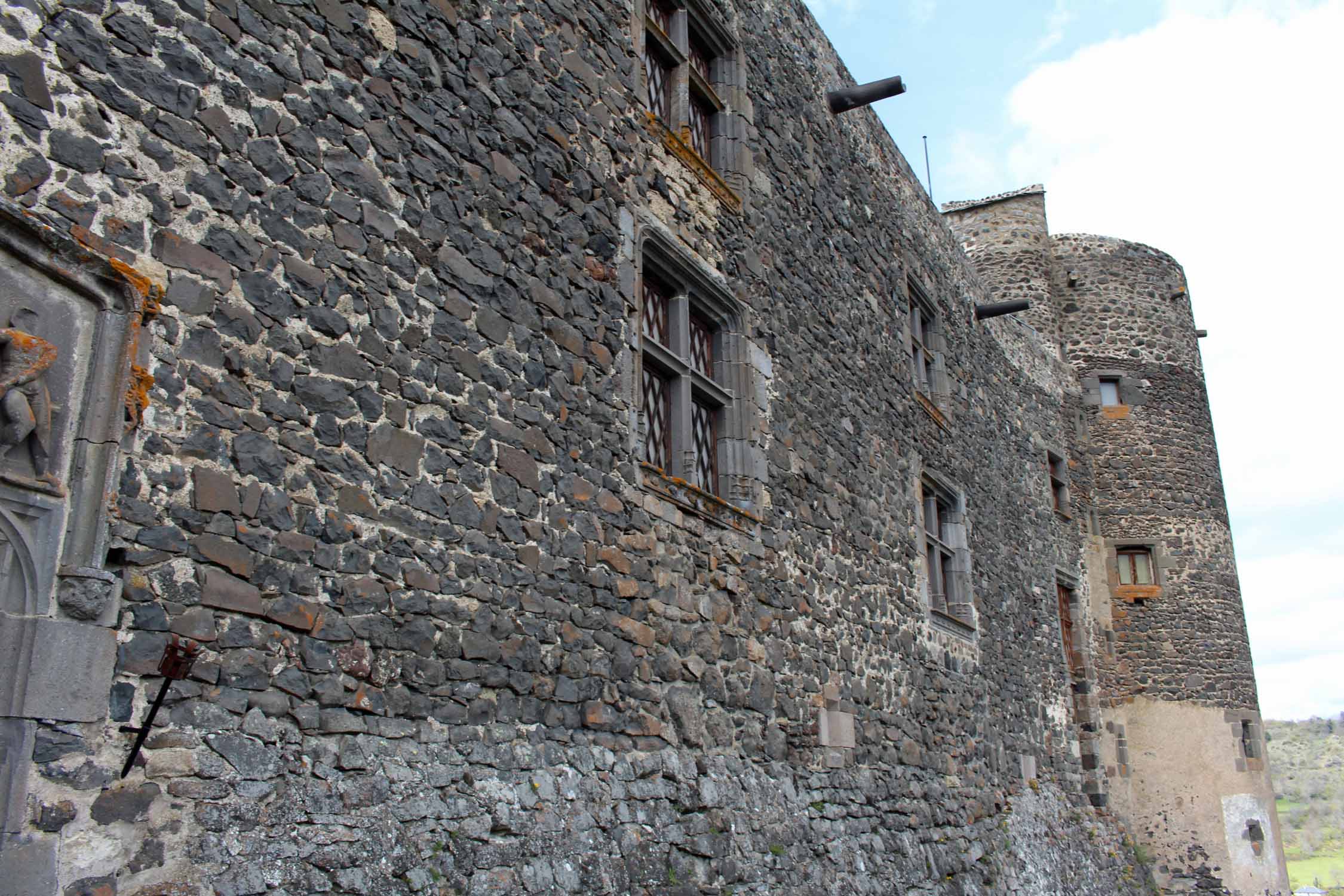 Château-de-Murol, forteresse, mur