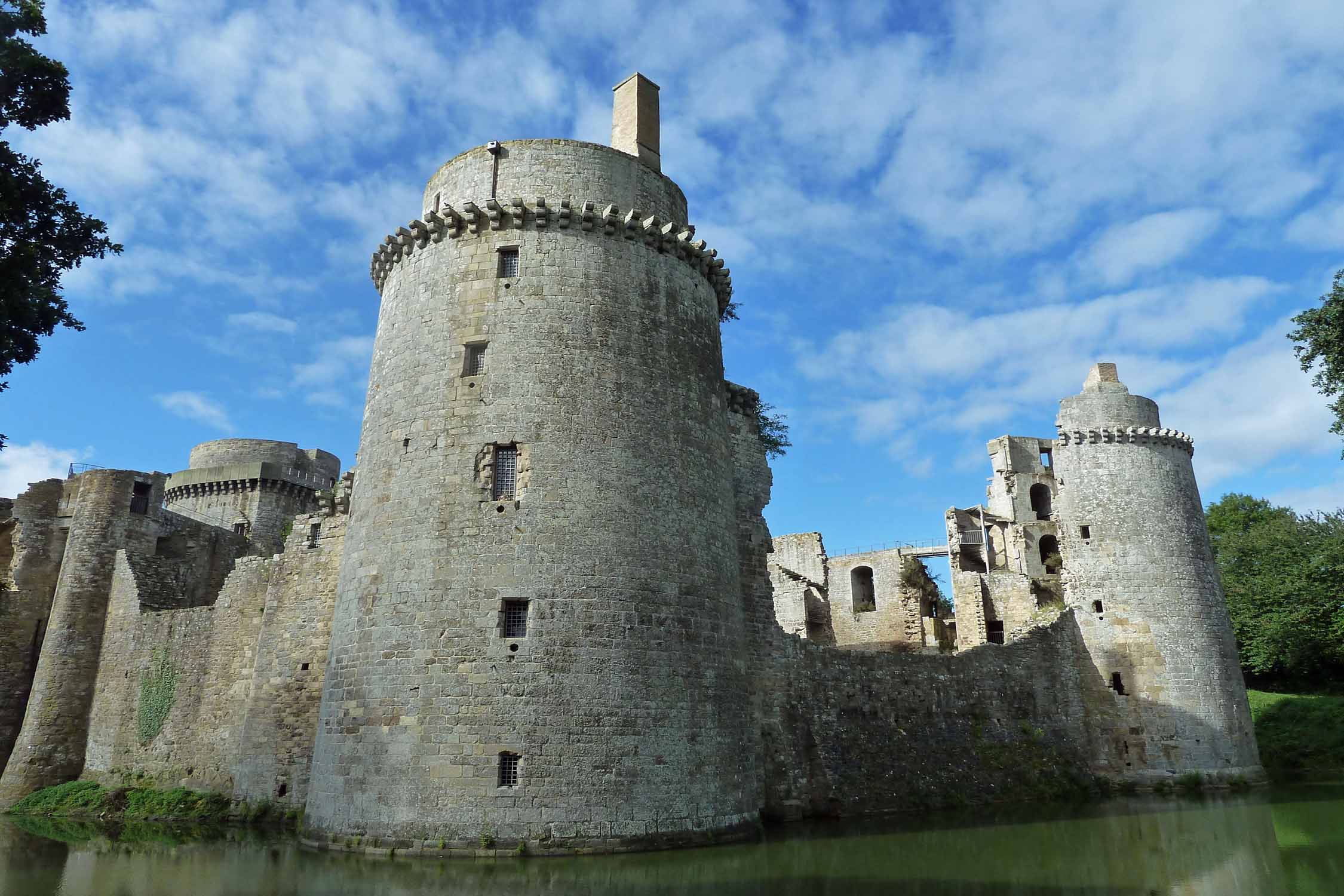 Château de la Hunaudaye, douves