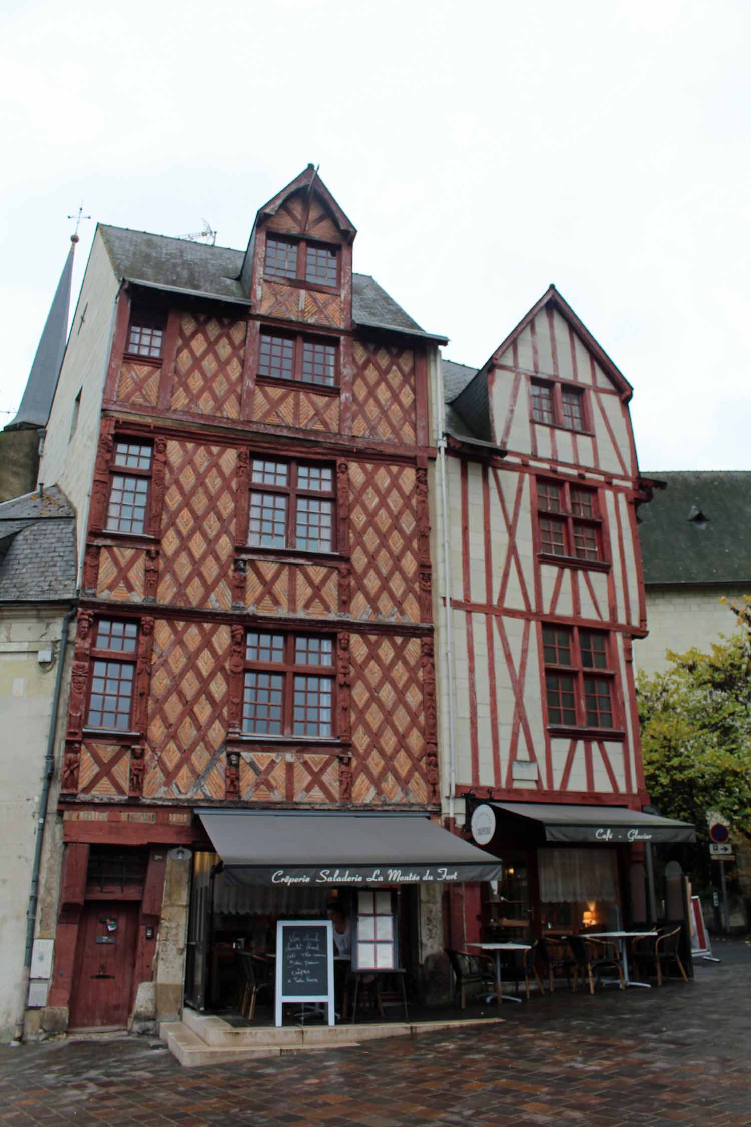 Saumur, maisons à pans de bois