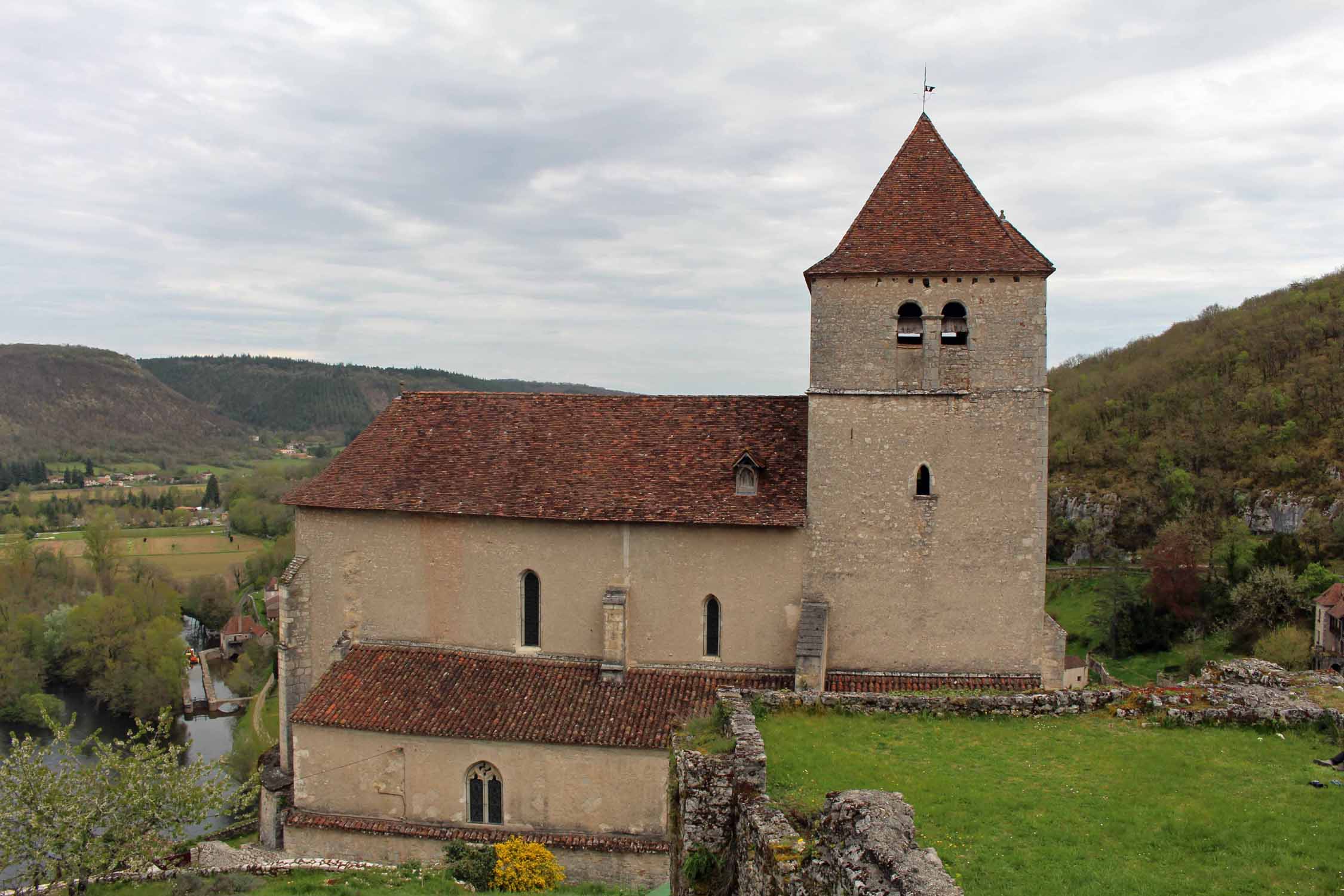 Saint-Cirq-Lapopie, église Saint-Cirq-et-Sainte-Juliette